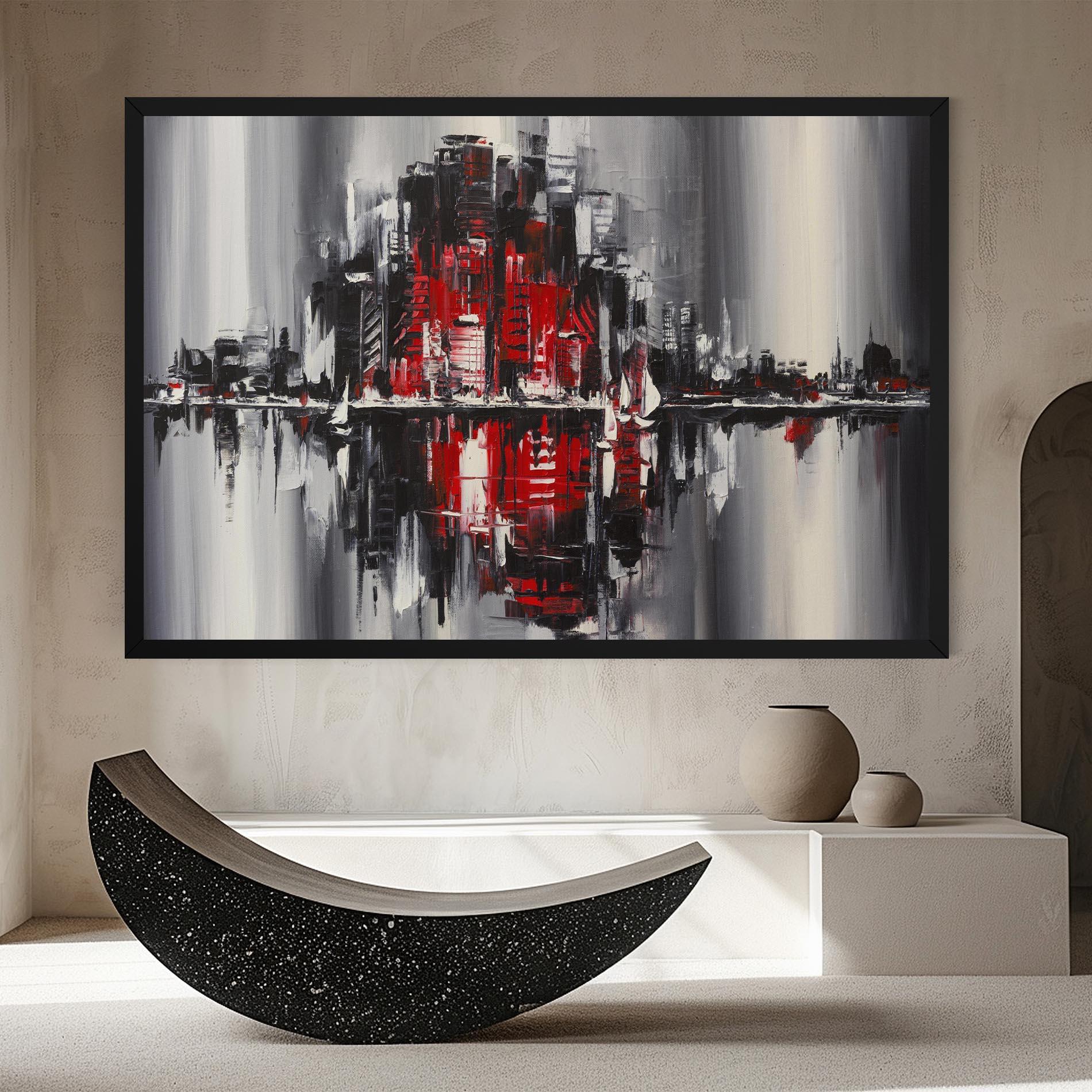 Leinwandbild Cityscape mockup 8