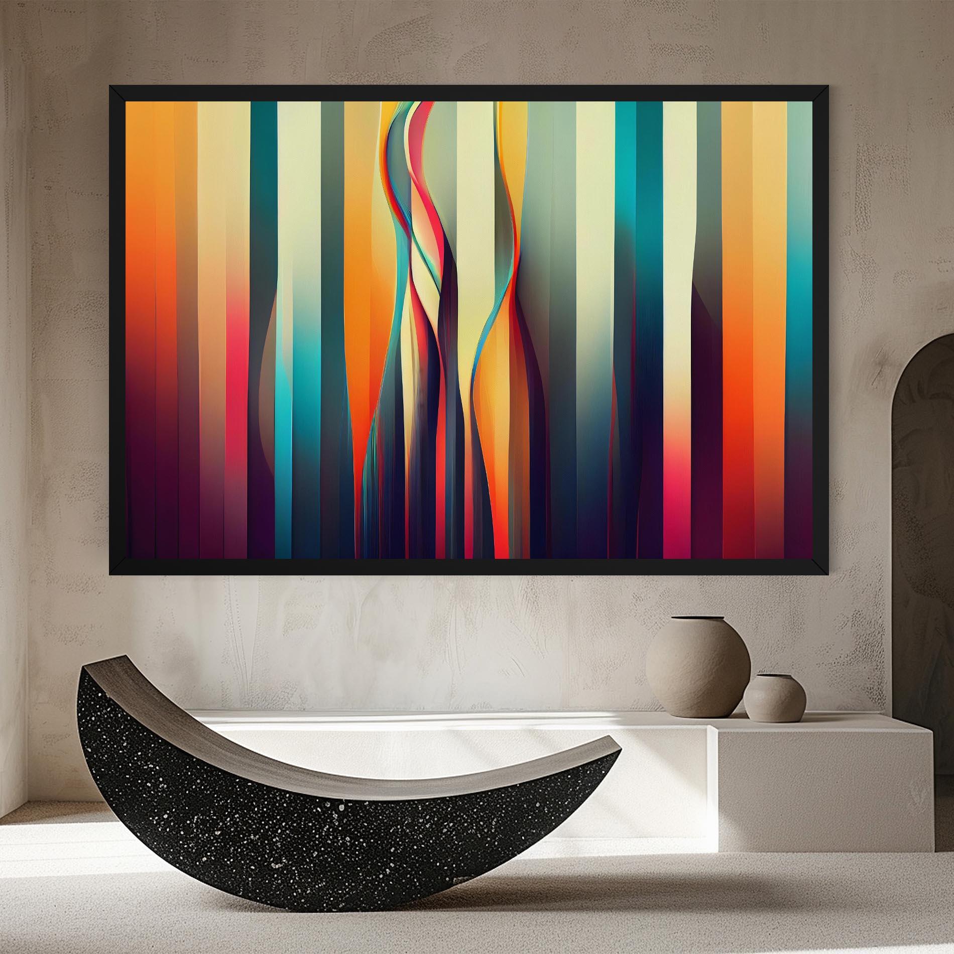 Leinwandbild Colorful Geometric Background mockup 8