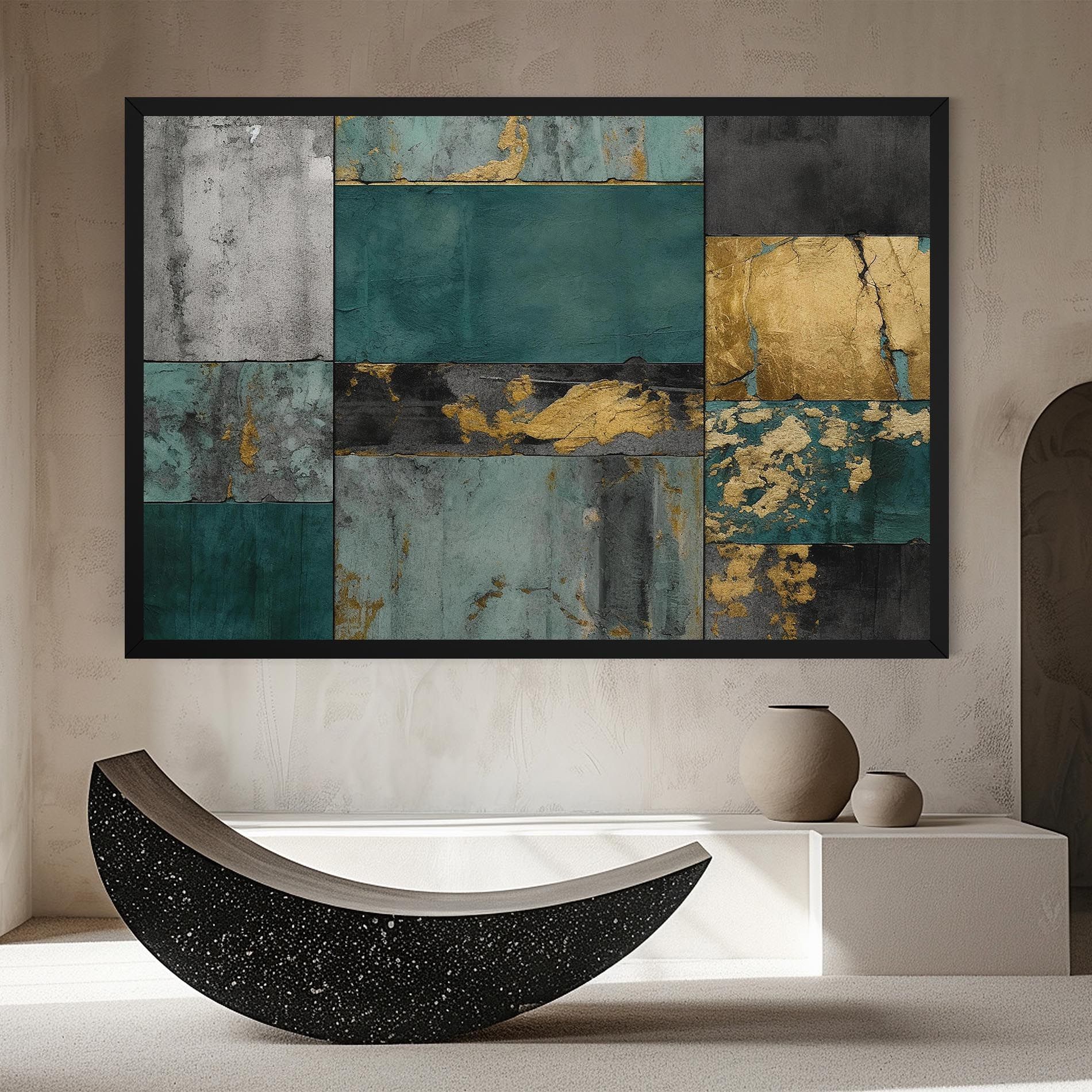 Golden Green Painting mockup 8