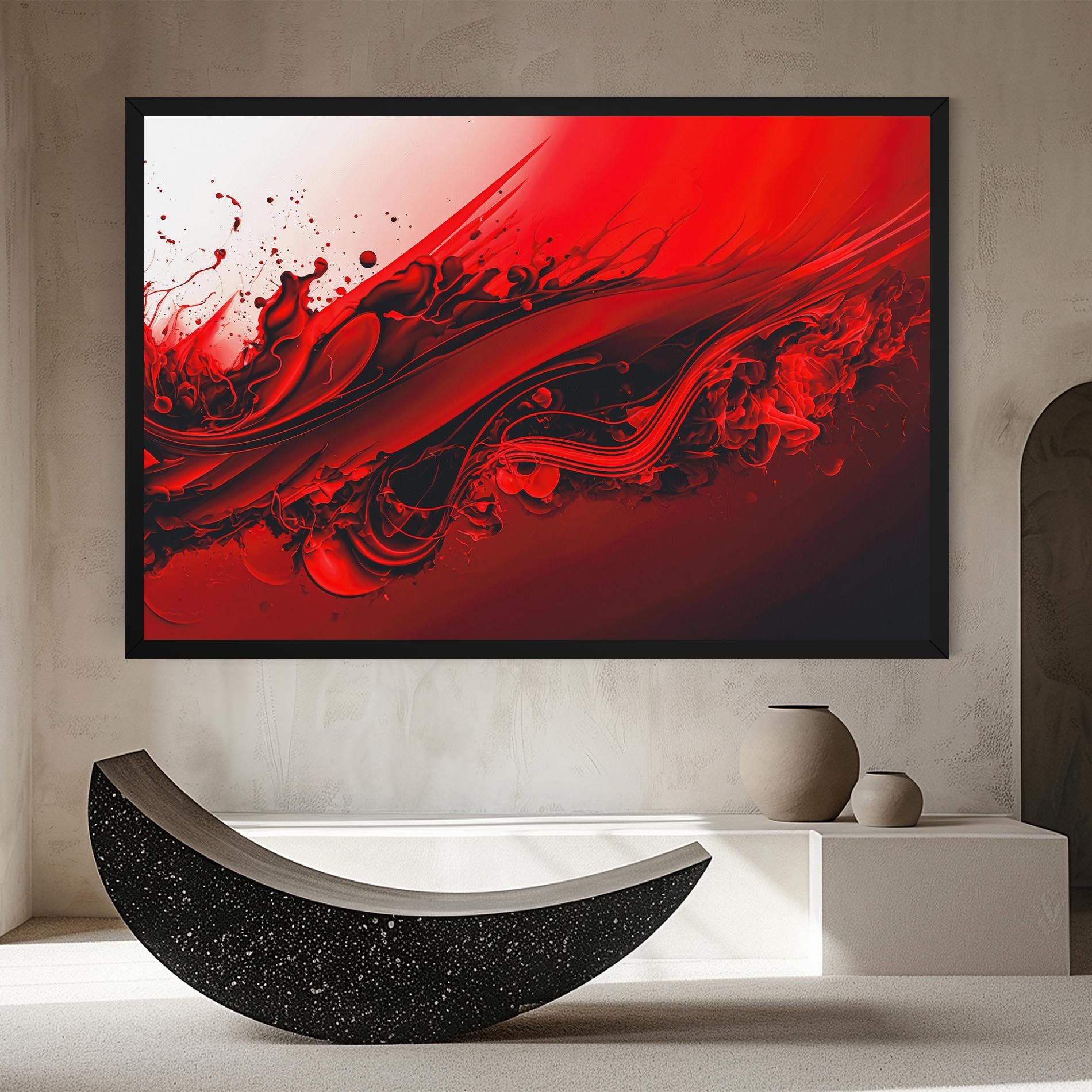 Smooth Red Color mockup 8