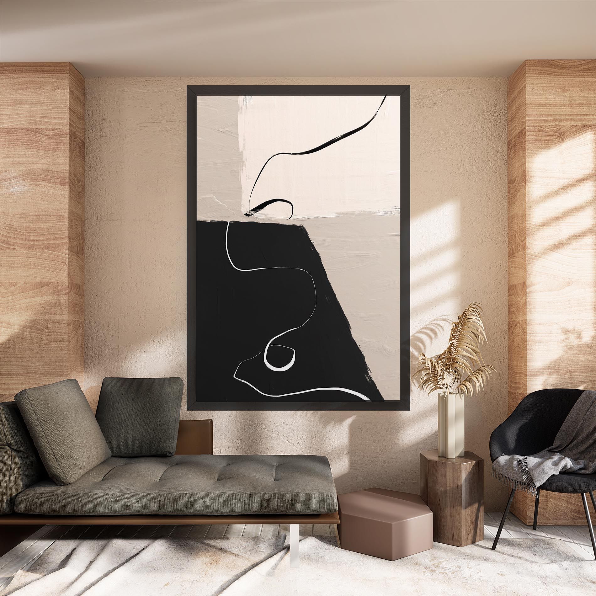 Black Brushstrokes mockup 8