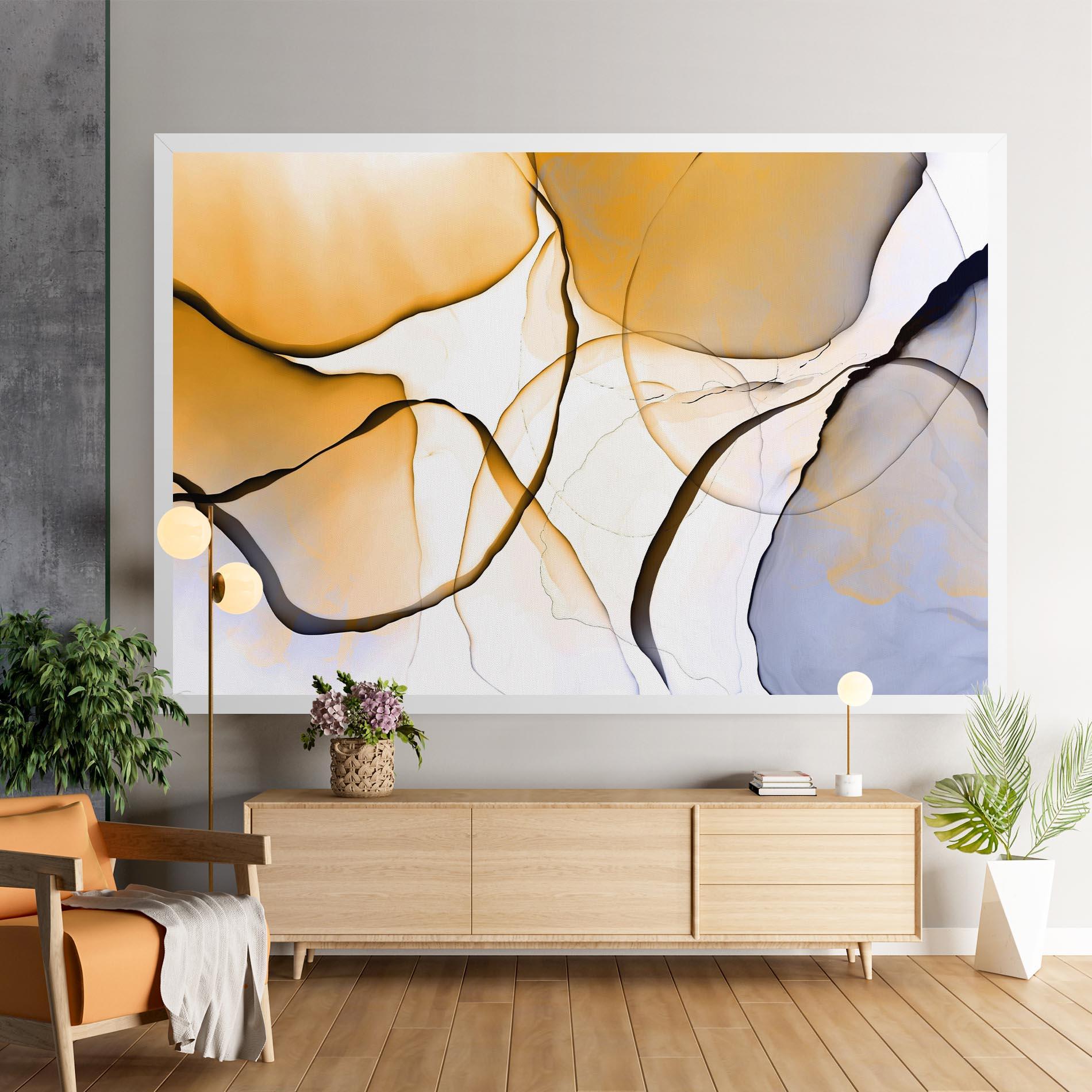 Leinwandbild Abstract Alcohol Ink mockup 9