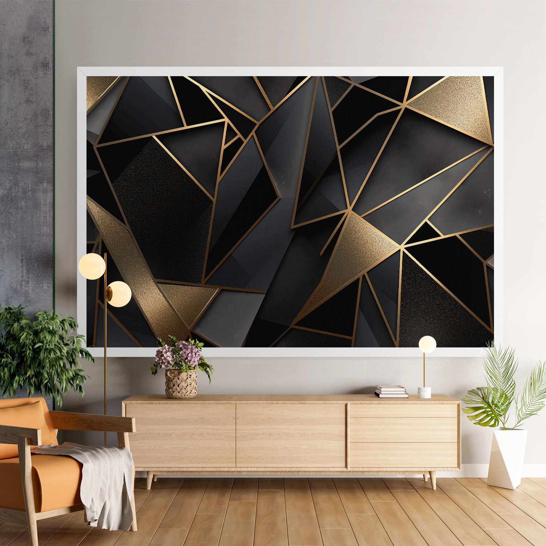 Abstract Golden Art mockup 9