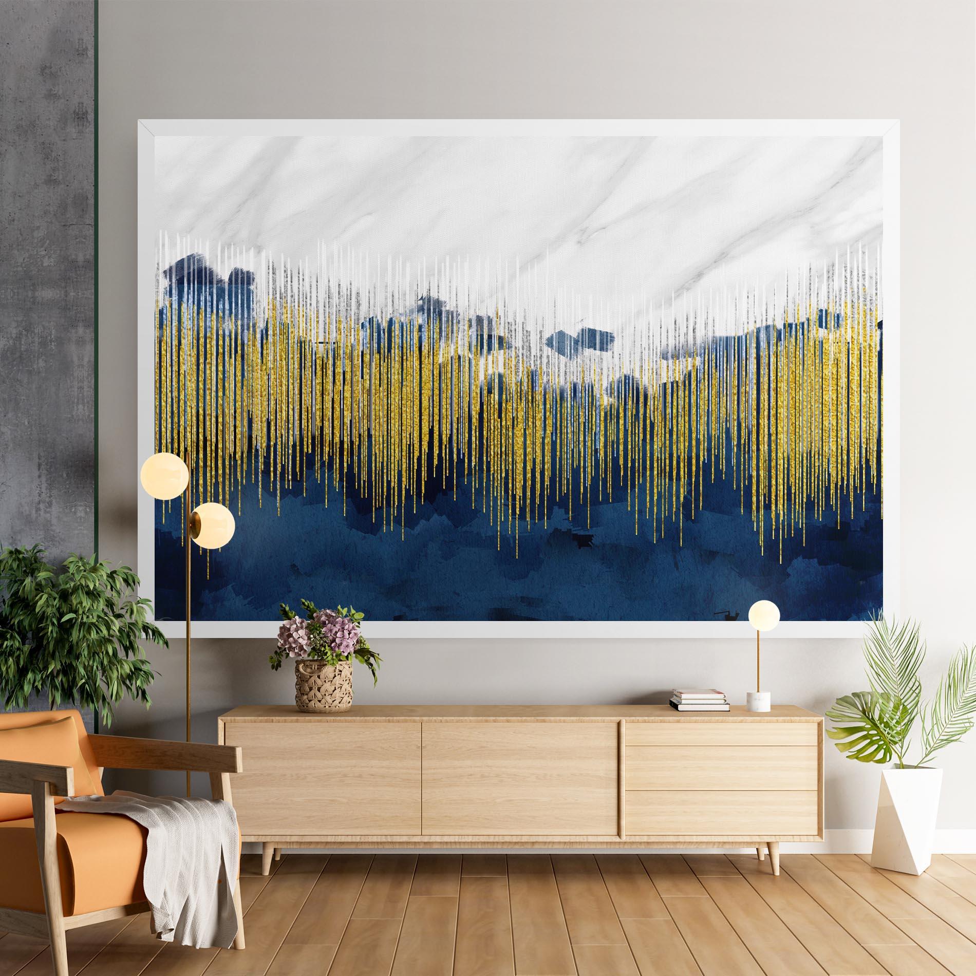 Leinwandbild Abstract Marble Art mockup 9