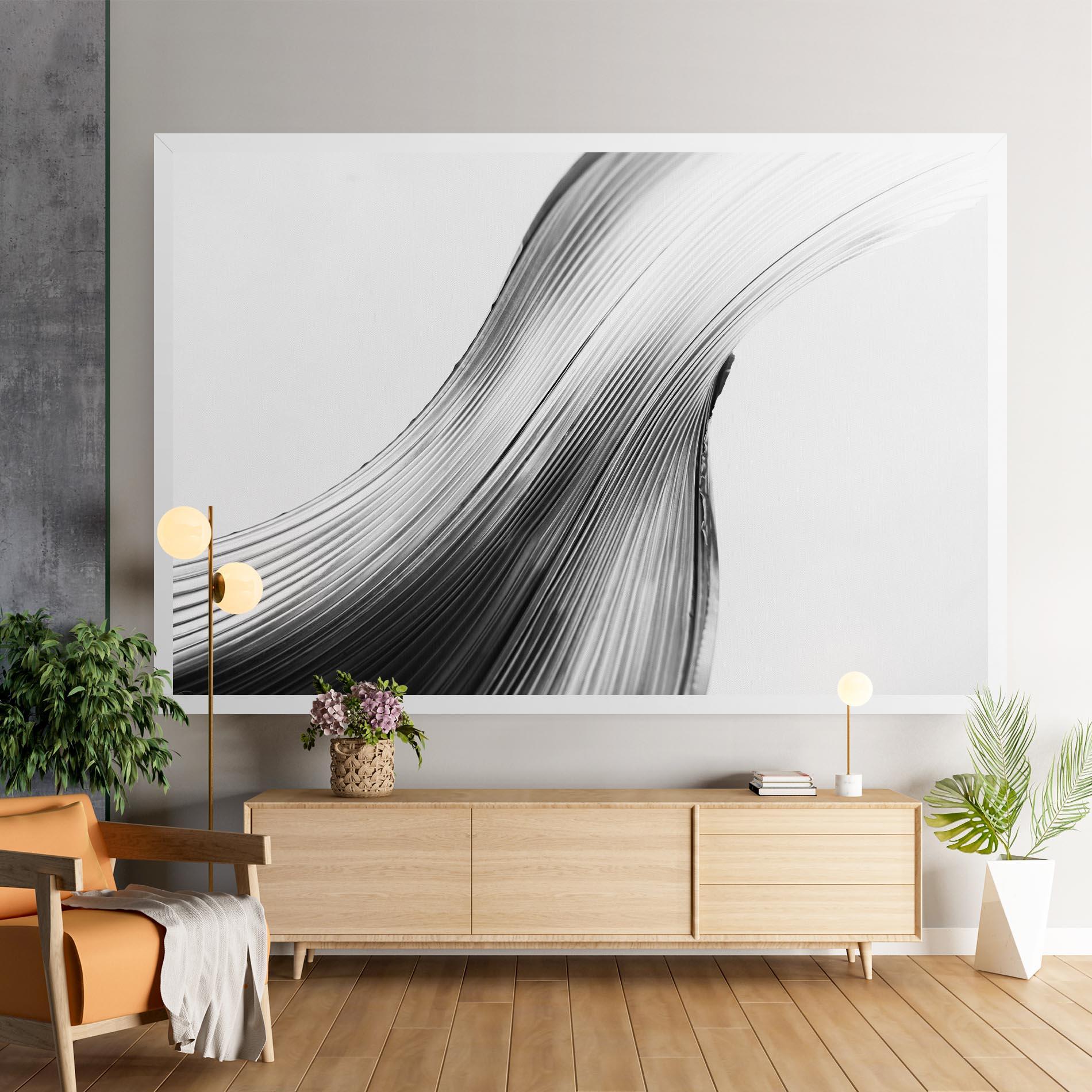Leinwandbild Monochrome Wave mockup 9