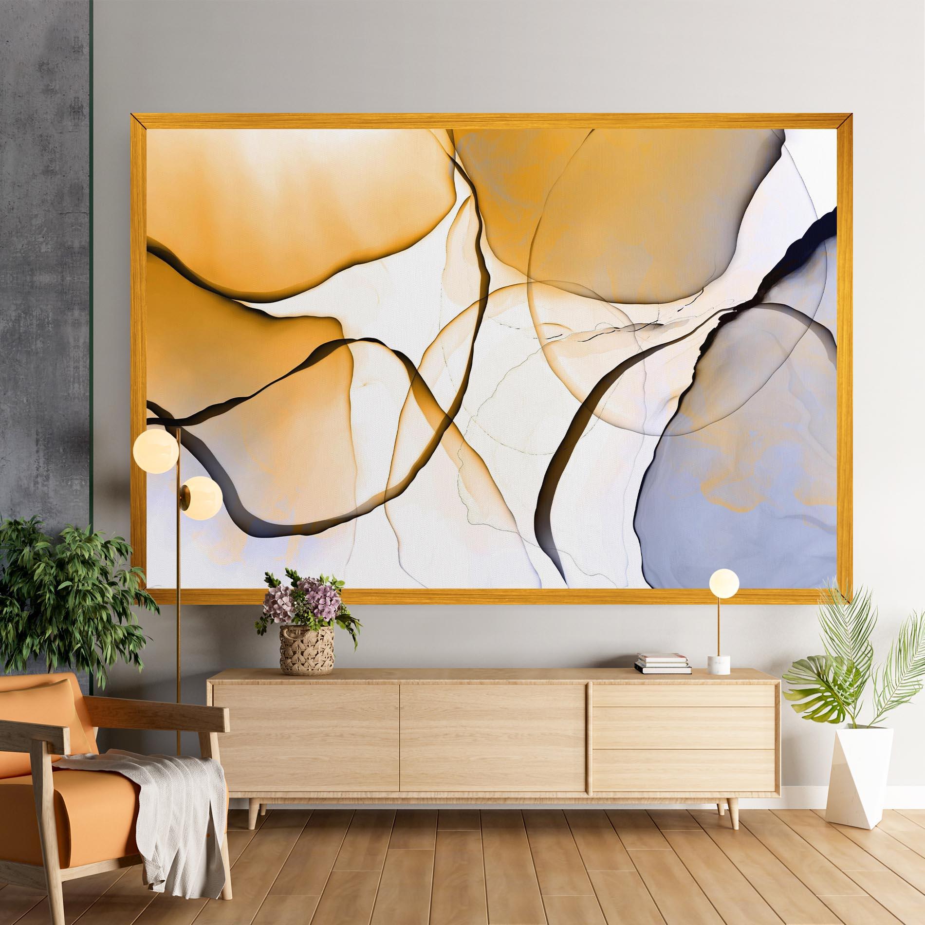 Leinwandbild Abstract Alcohol Ink mockup 9