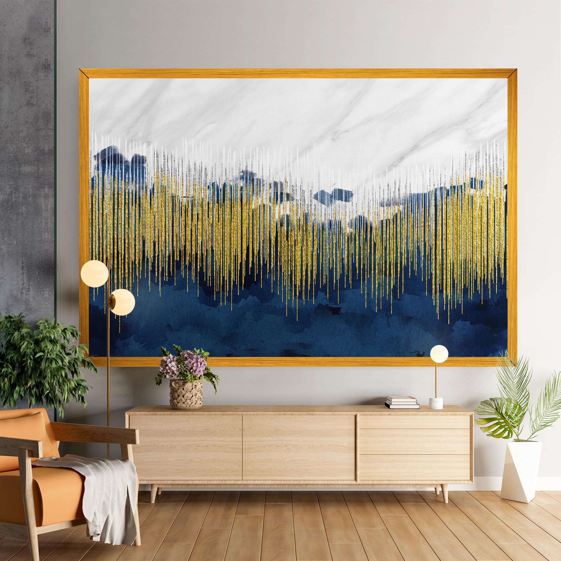 Leinwandbild Abstract Marble Art mockup 9