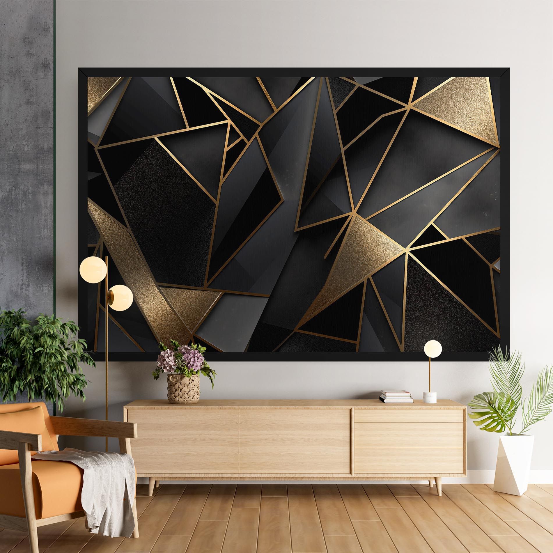 Abstract Golden Art mockup 9
