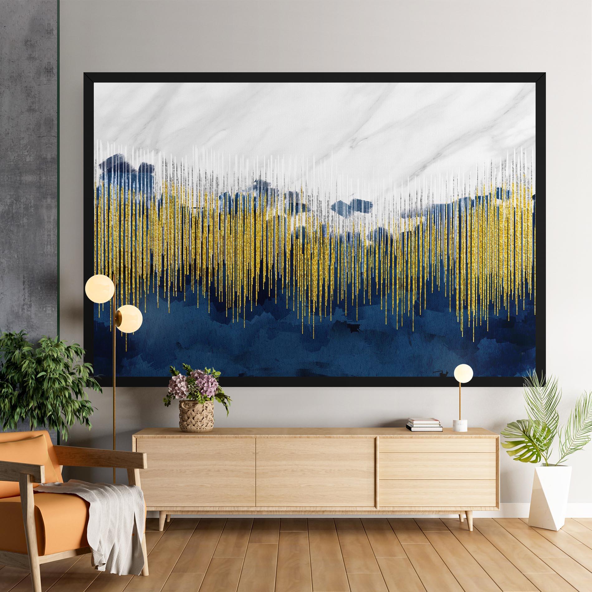 Leinwandbild Abstract Marble Art mockup 9