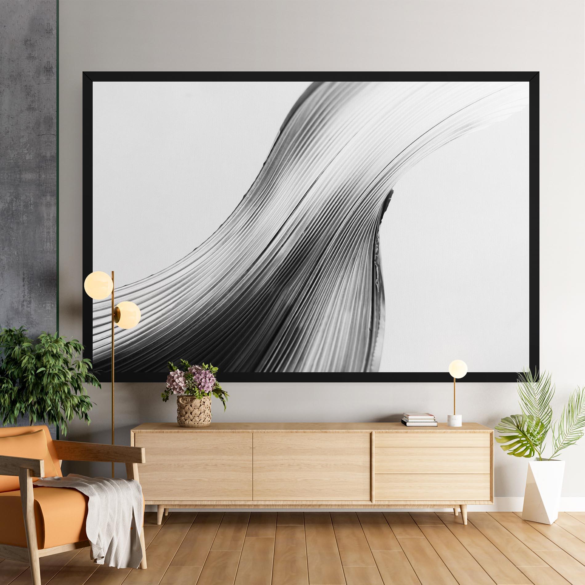 Leinwandbild Monochrome Wave mockup 9