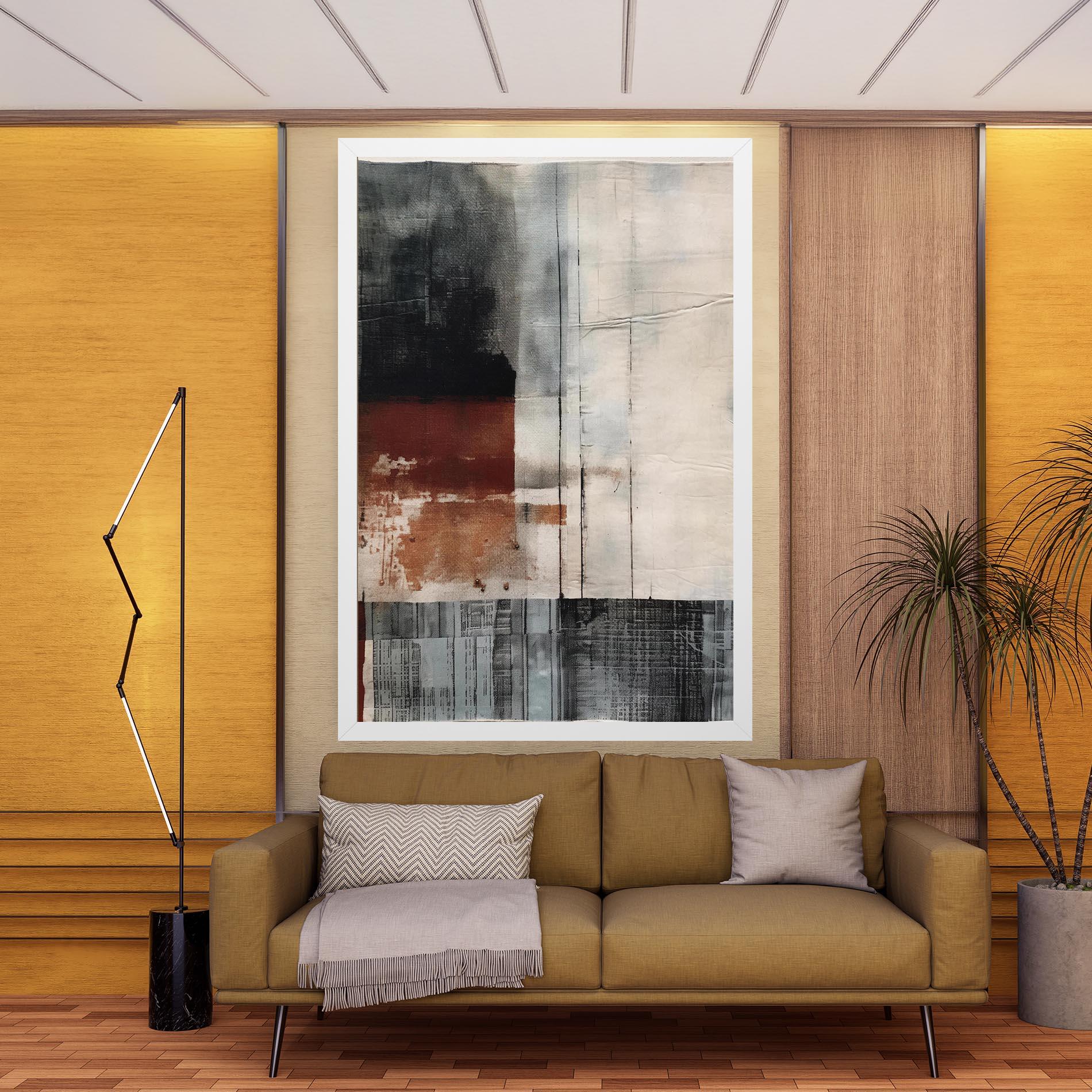 Leinwandbild Abstract Painting mockup 9