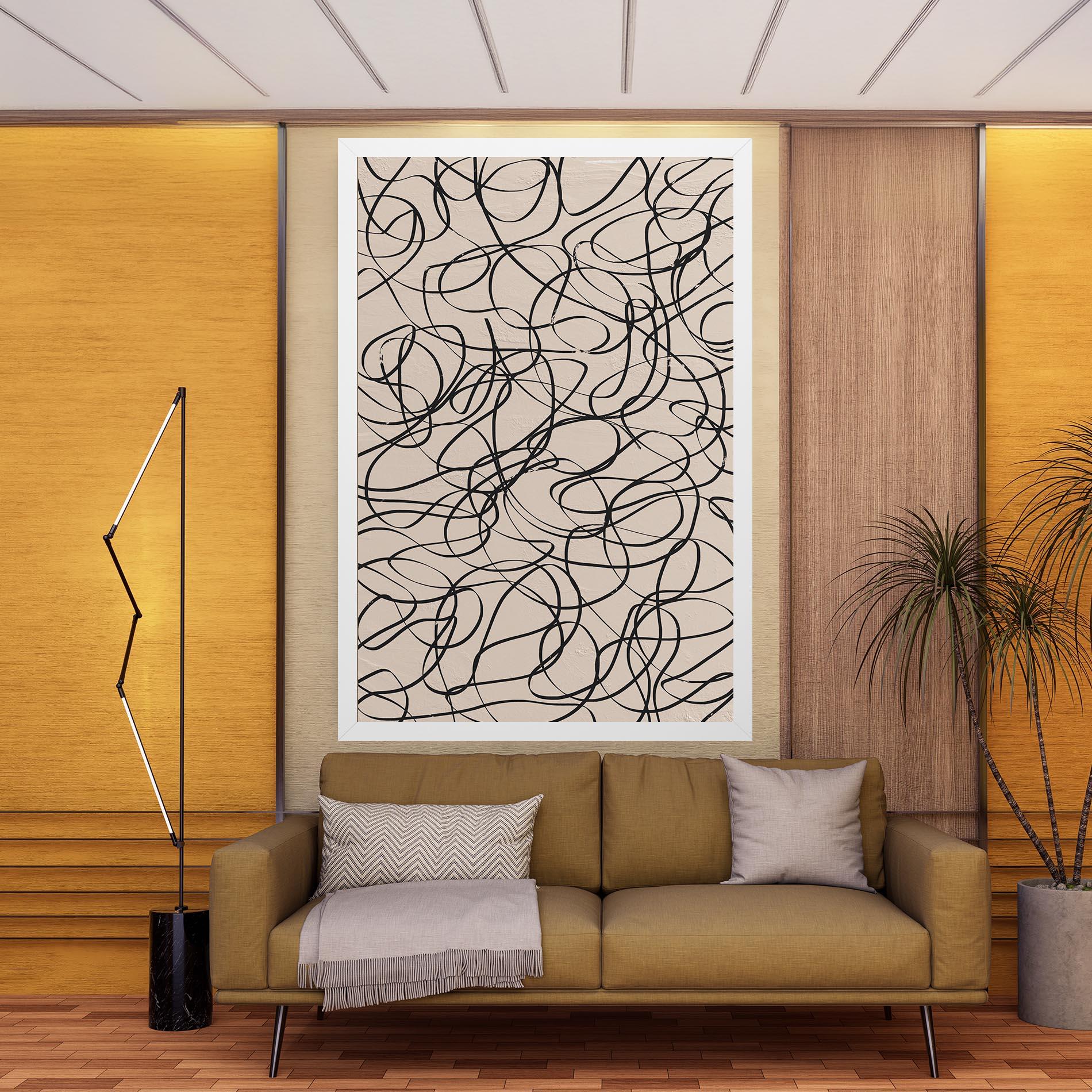 Leinwandbild Hand Painted Pattern mockup 9