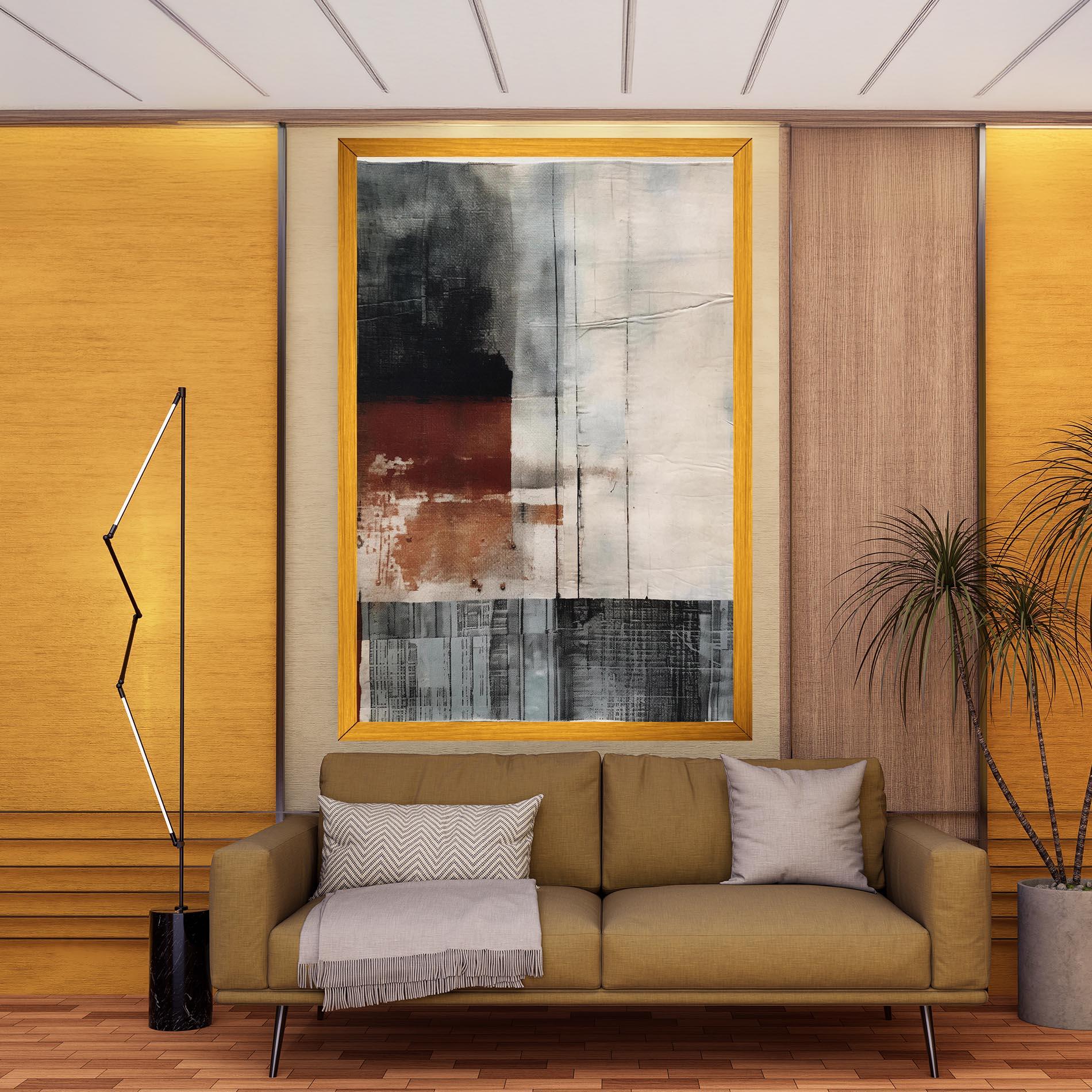 Leinwandbild Abstract Painting mockup 9