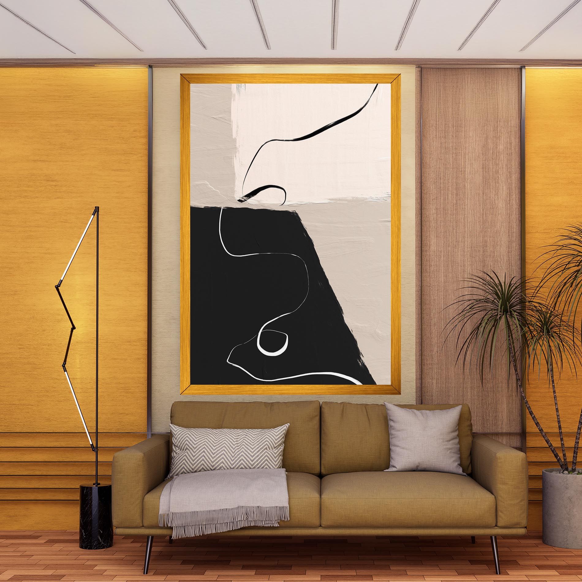 Black Brushstrokes mockup 9