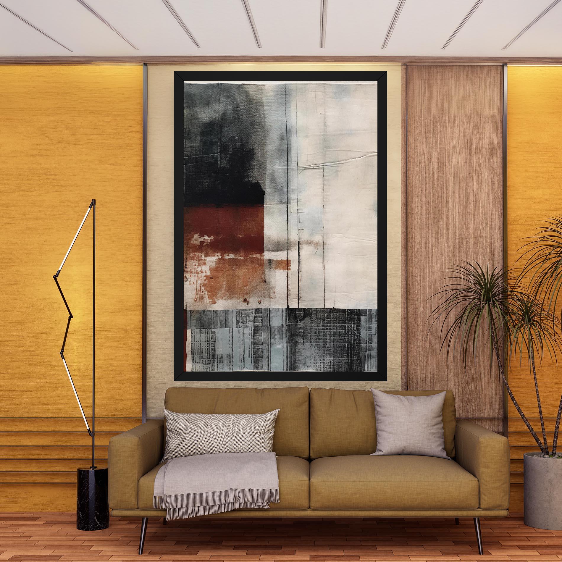 Leinwandbild Abstract Painting mockup 9