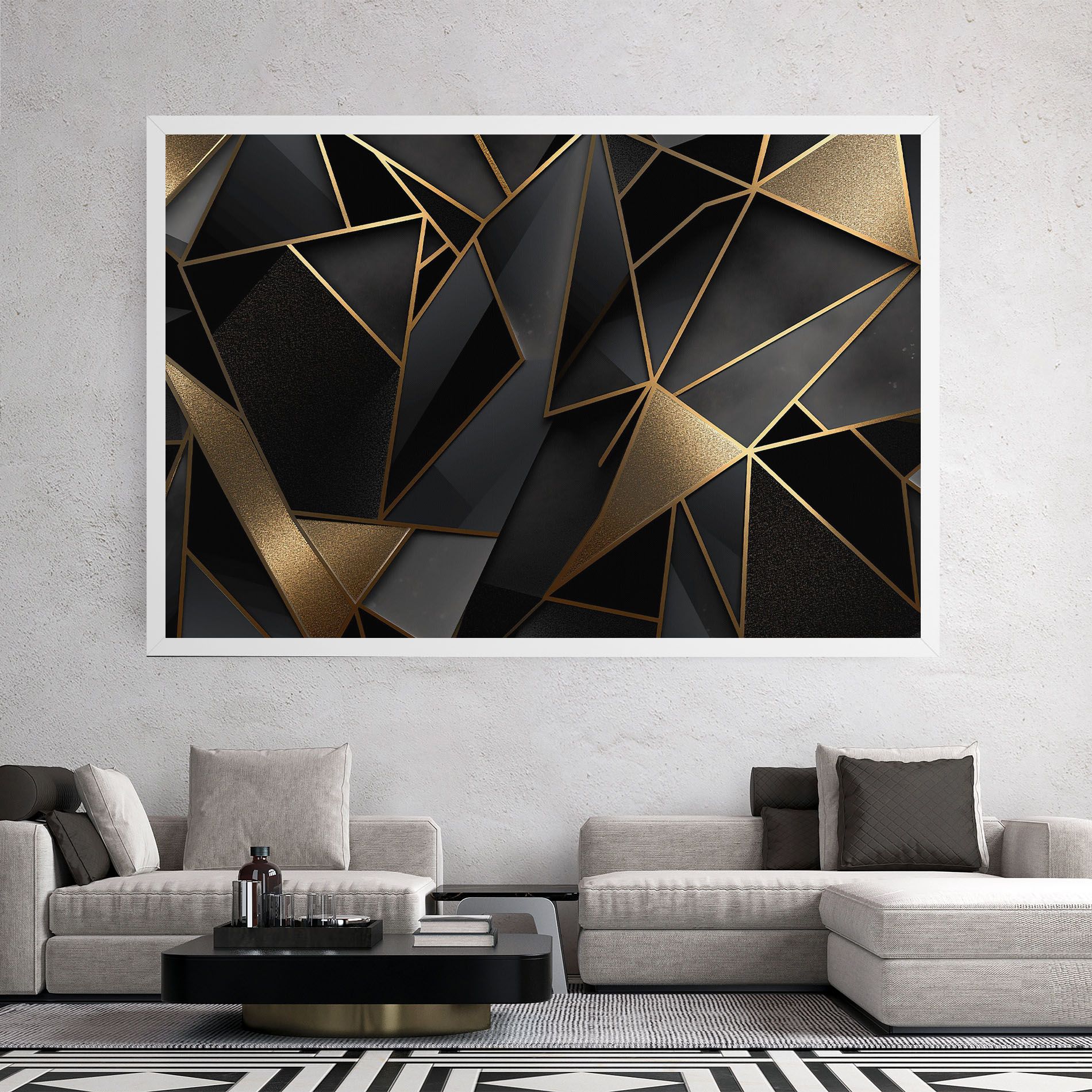 Abstract Golden Art mockup 2