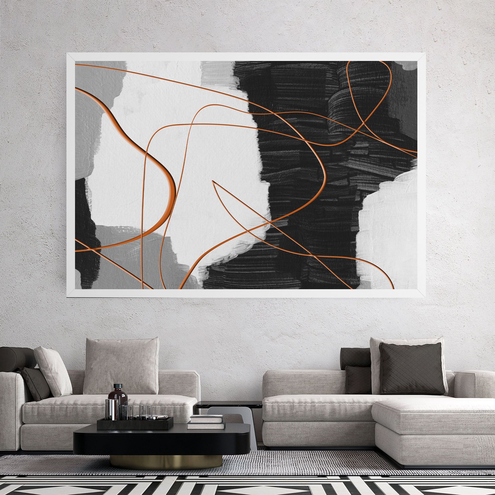 Abstract Ink Painting mockup 2