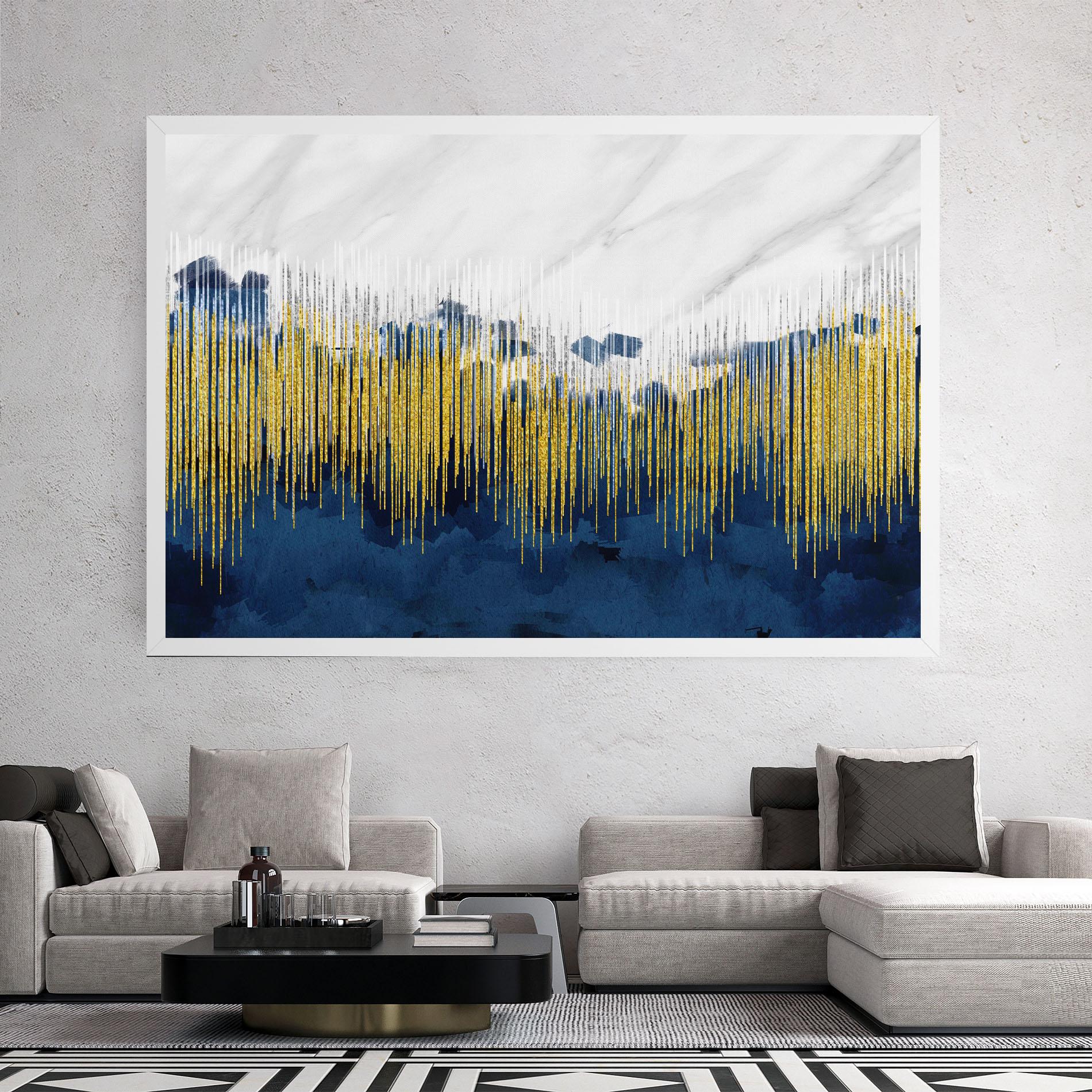 Leinwandbild Abstract Marble Art mockup 2