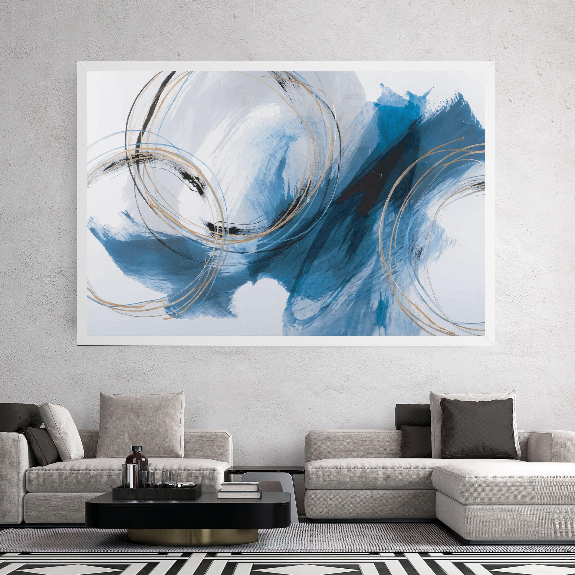 Leinwandbild Beautiful Abstract Painting mockup 2