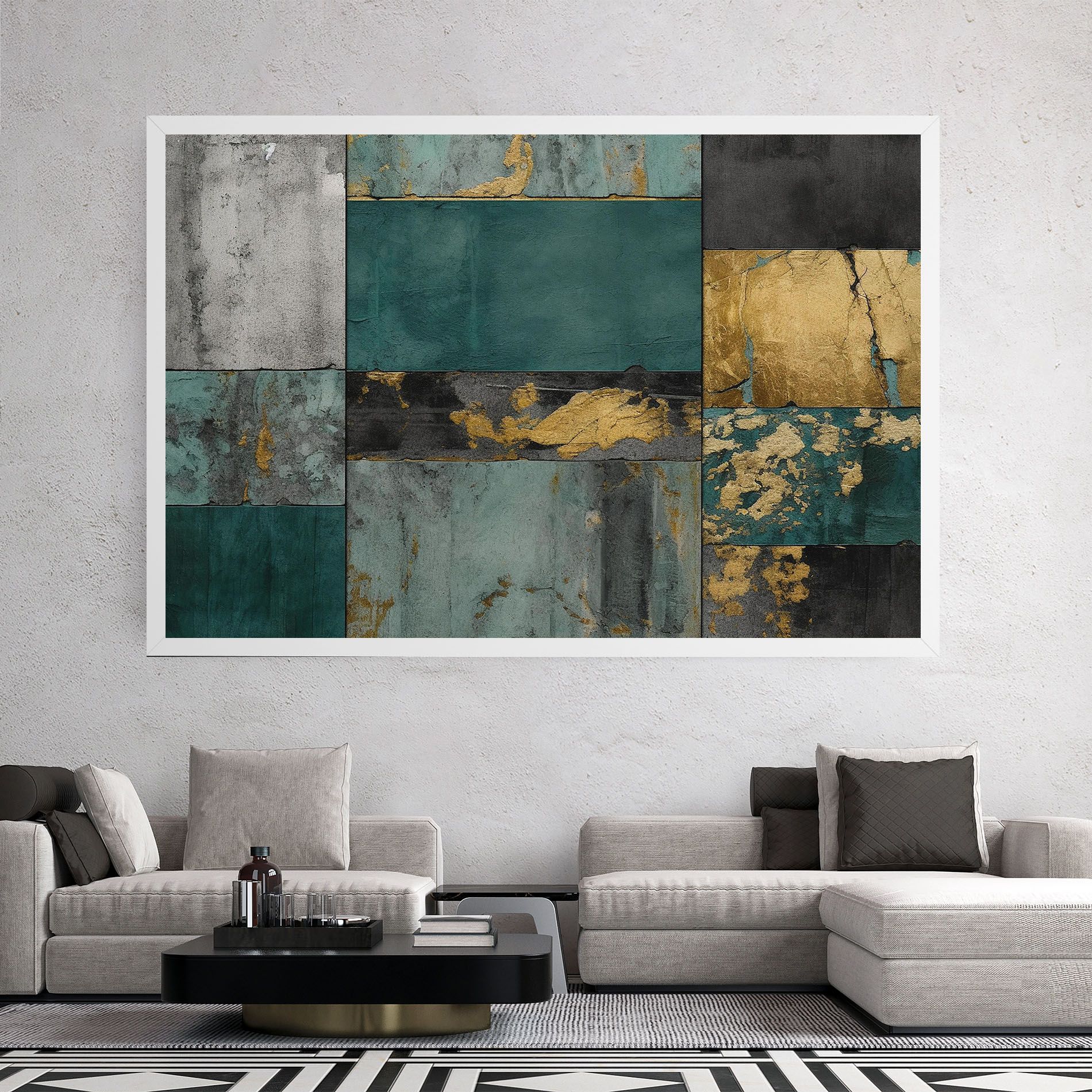 Golden Green Painting mockup 2