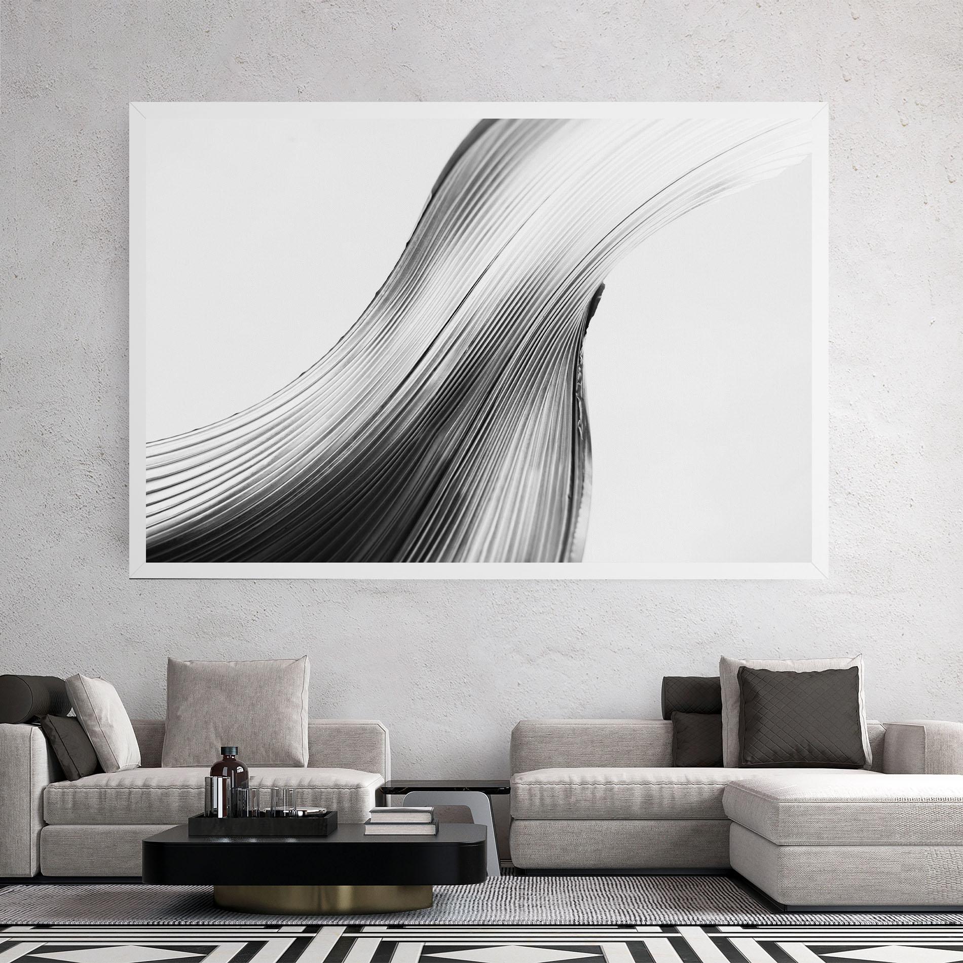 Leinwandbild Monochrome Wave mockup 2