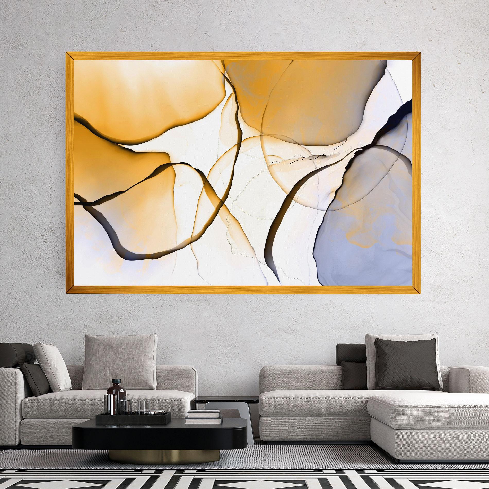 Leinwandbild Abstract Alcohol Ink mockup 2