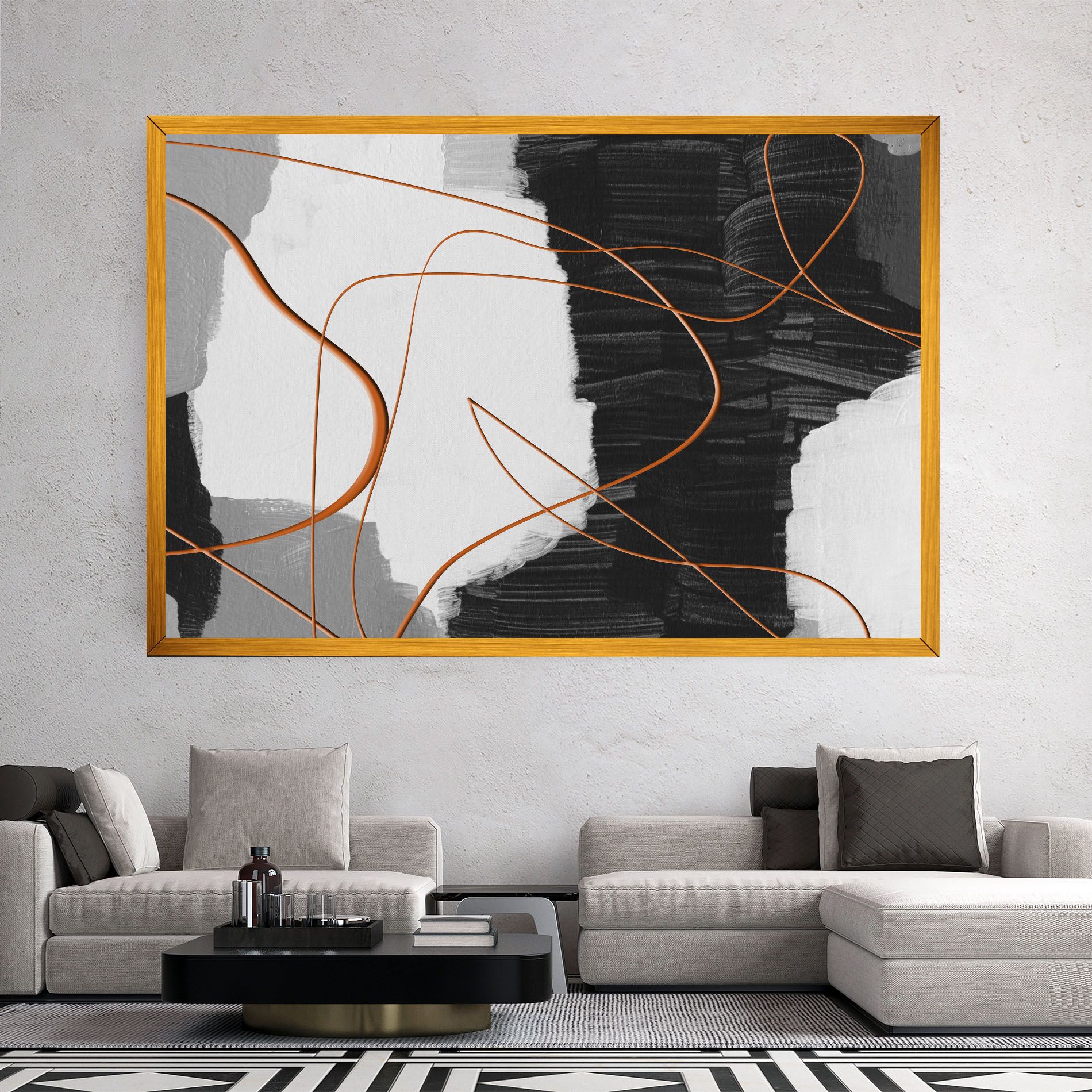 Abstract Ink Painting mockup 2