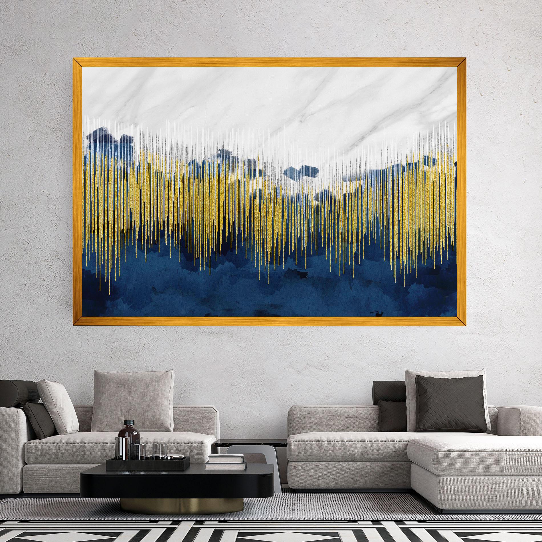 Leinwandbild Abstract Marble Art mockup 2