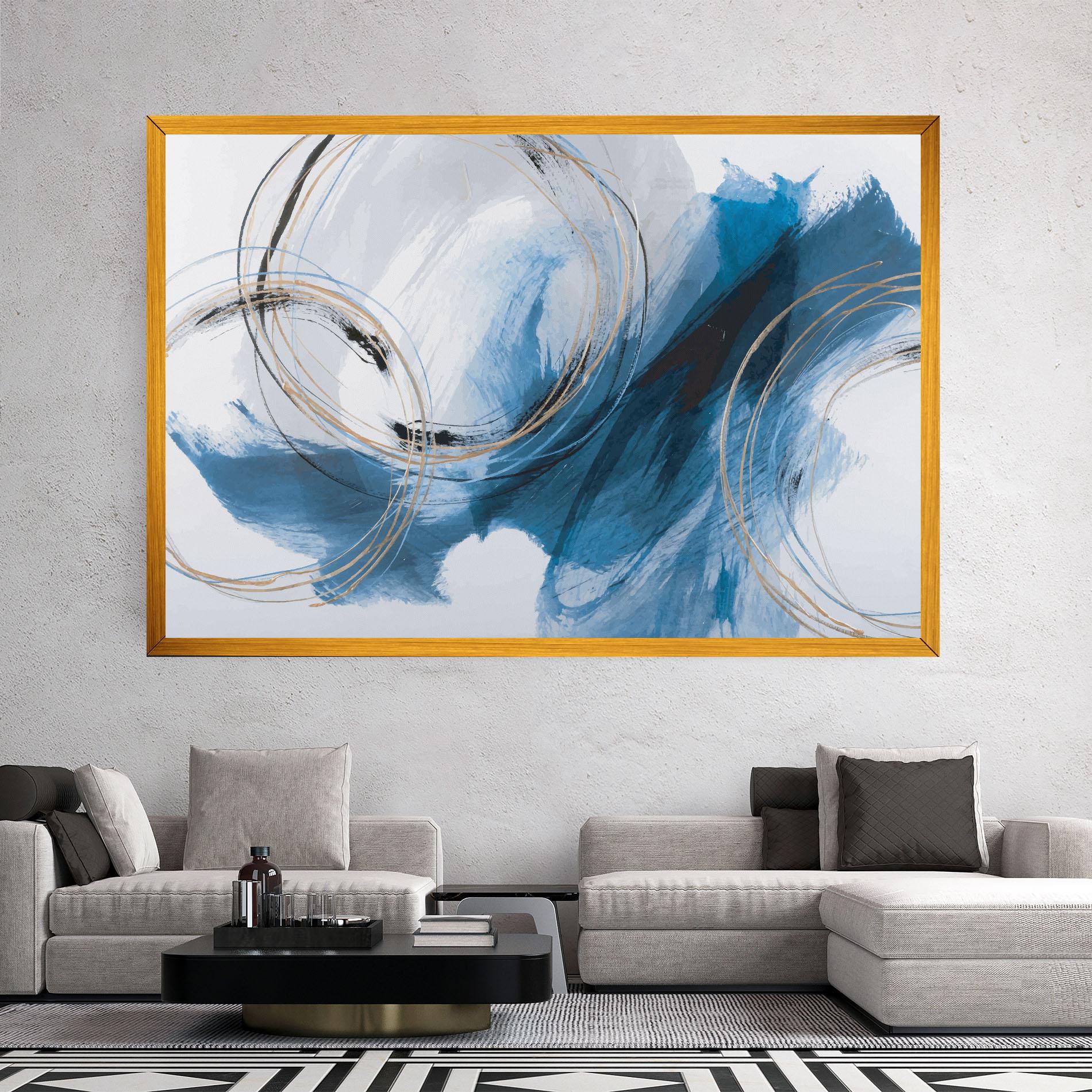 Leinwandbild Beautiful Abstract Painting mockup 2