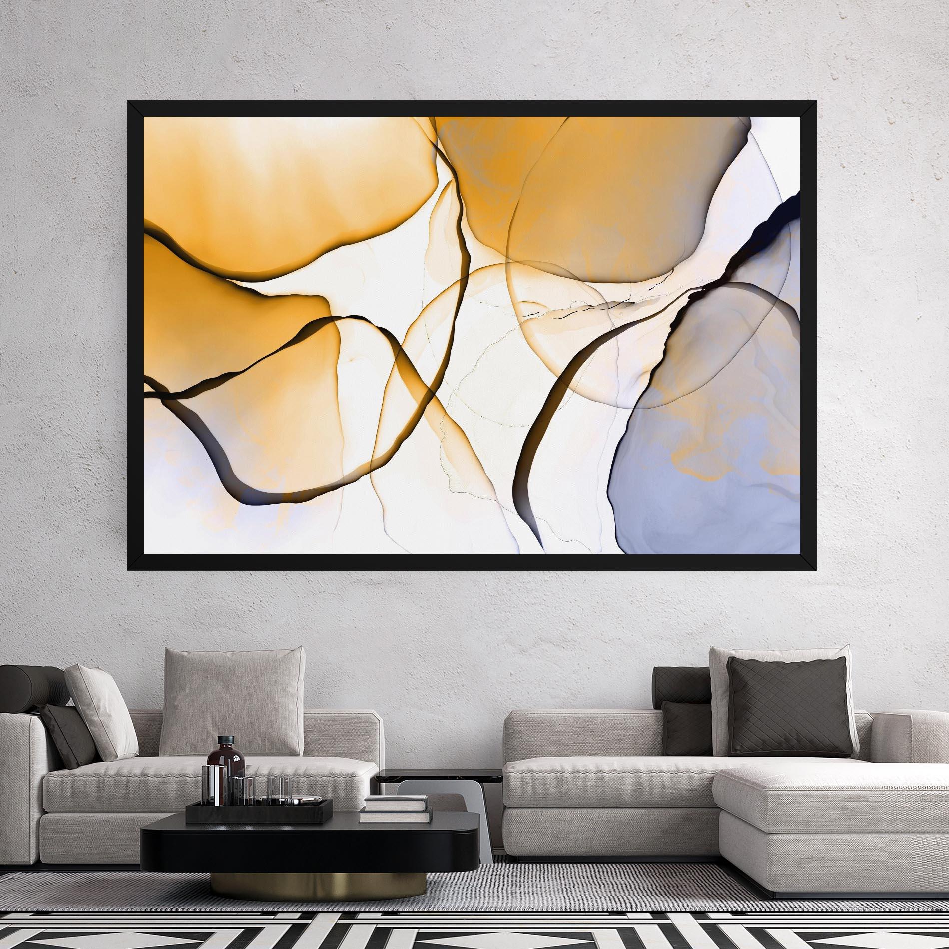 Leinwandbild Abstract Alcohol Ink mockup 2