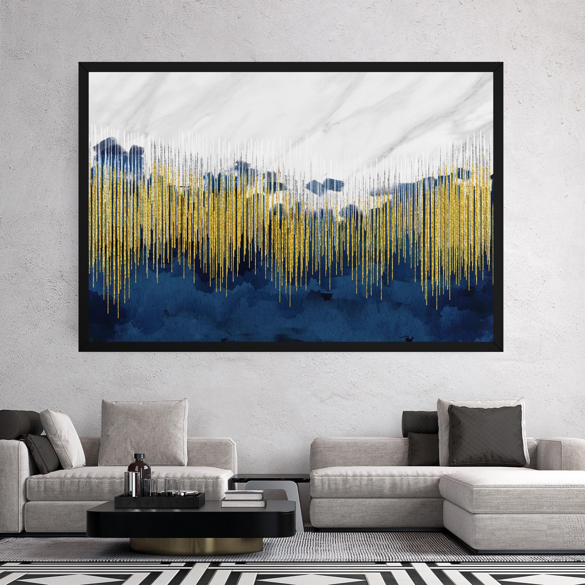 Leinwandbild Abstract Marble Art mockup 2