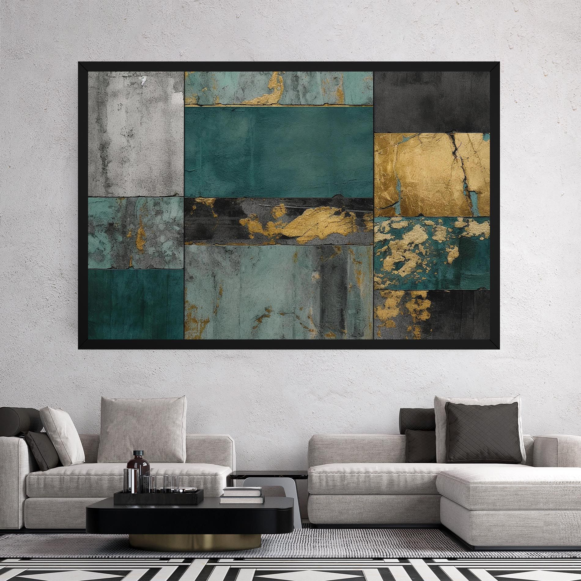 Golden Green Painting mockup 2