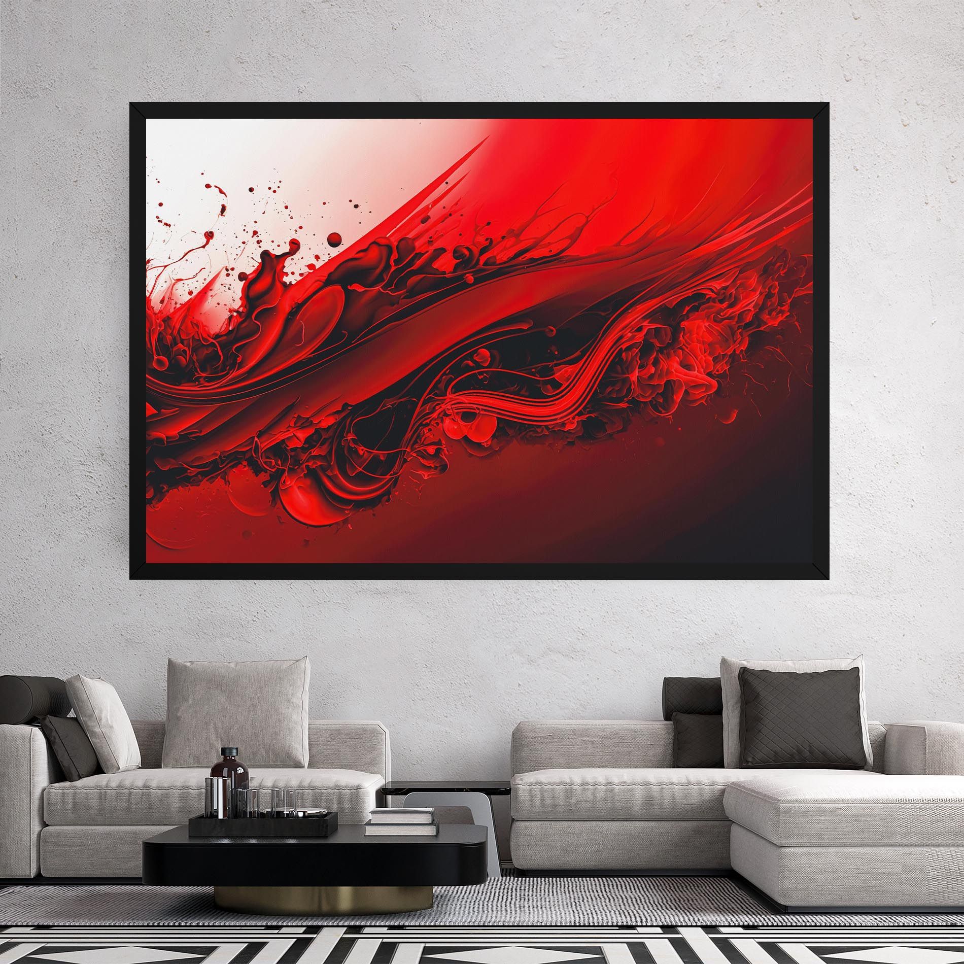 Smooth Red Color mockup 2