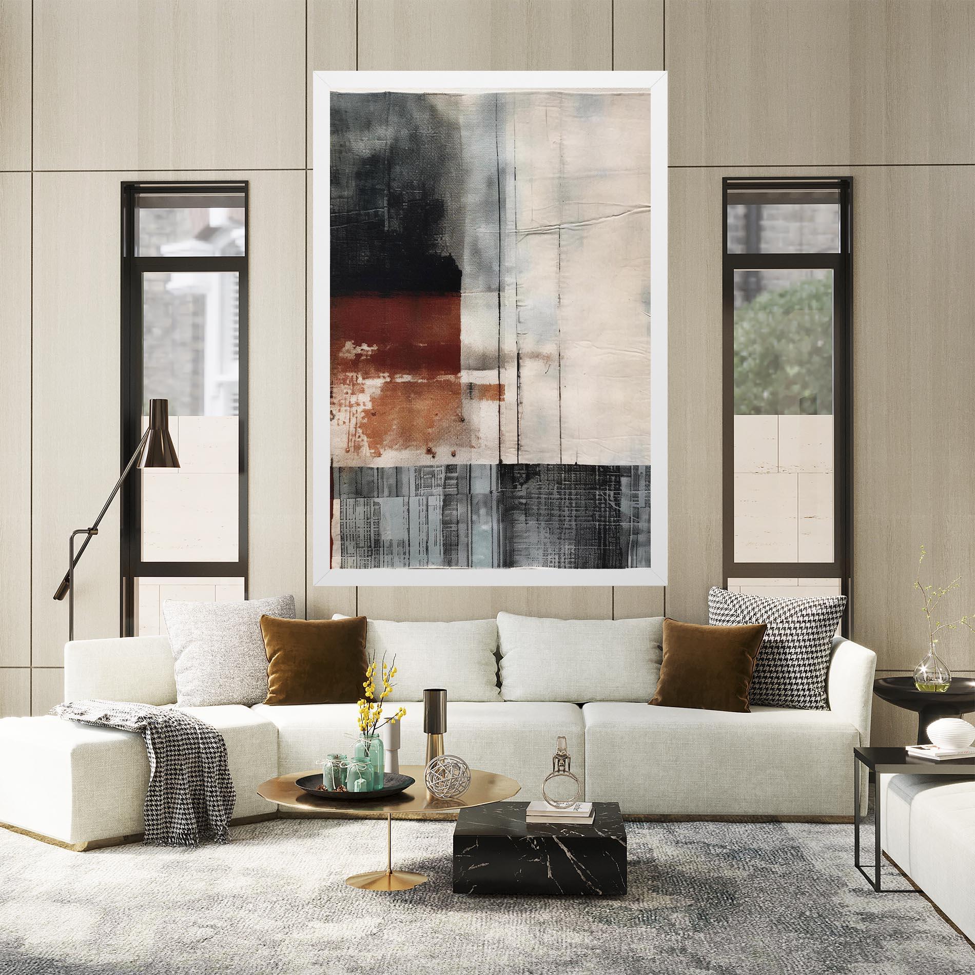 Leinwandbild Abstract Painting mockup 2