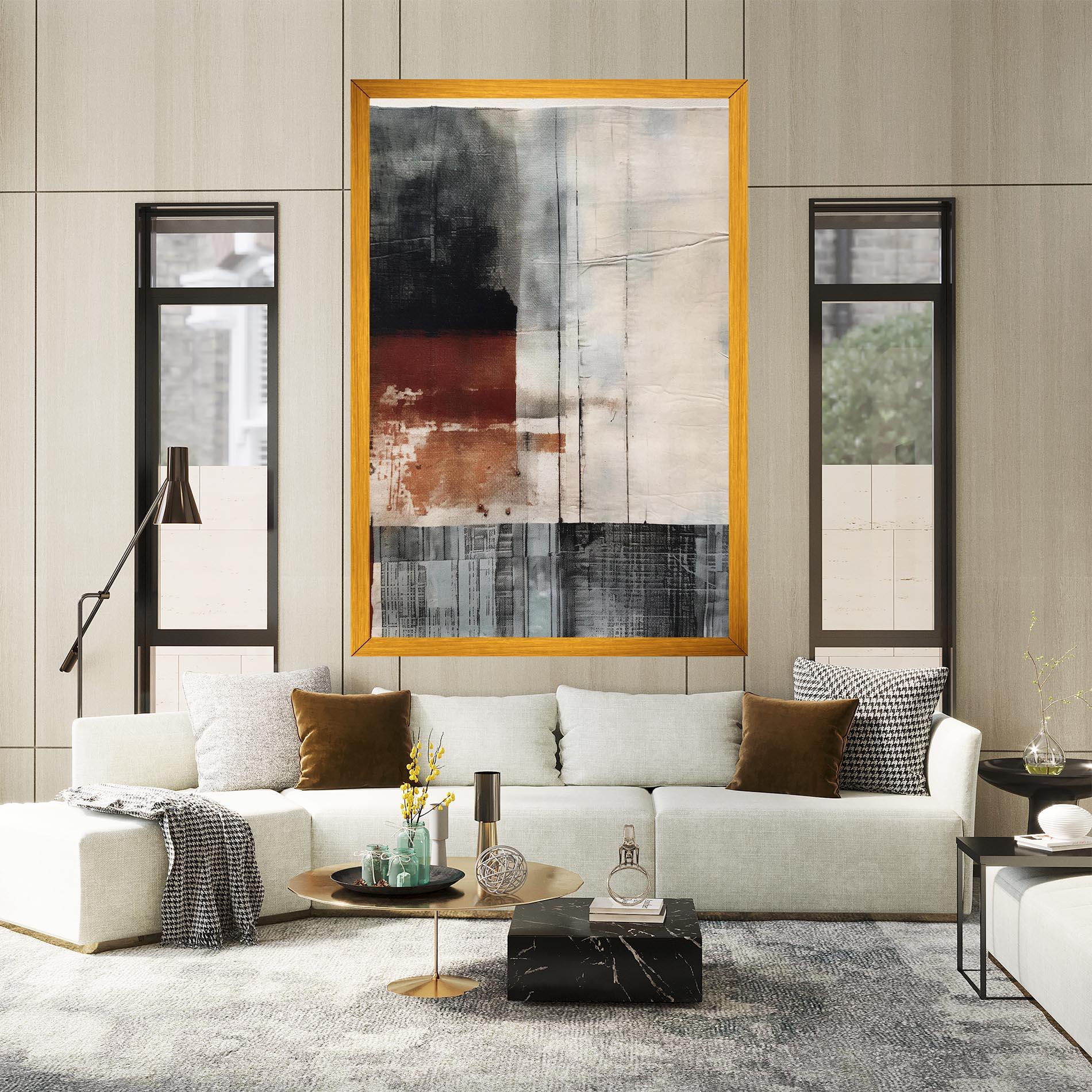 Leinwandbild Abstract Painting mockup 2