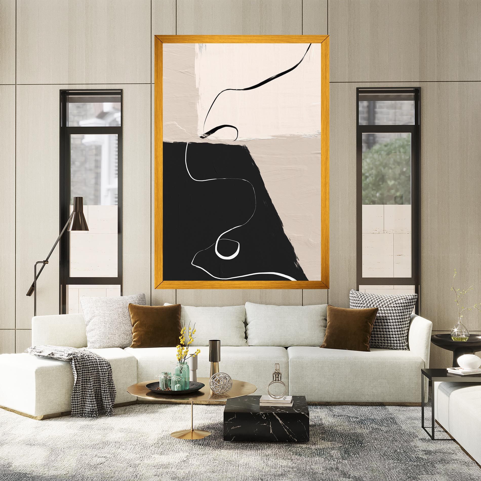 Black Brushstrokes mockup 2