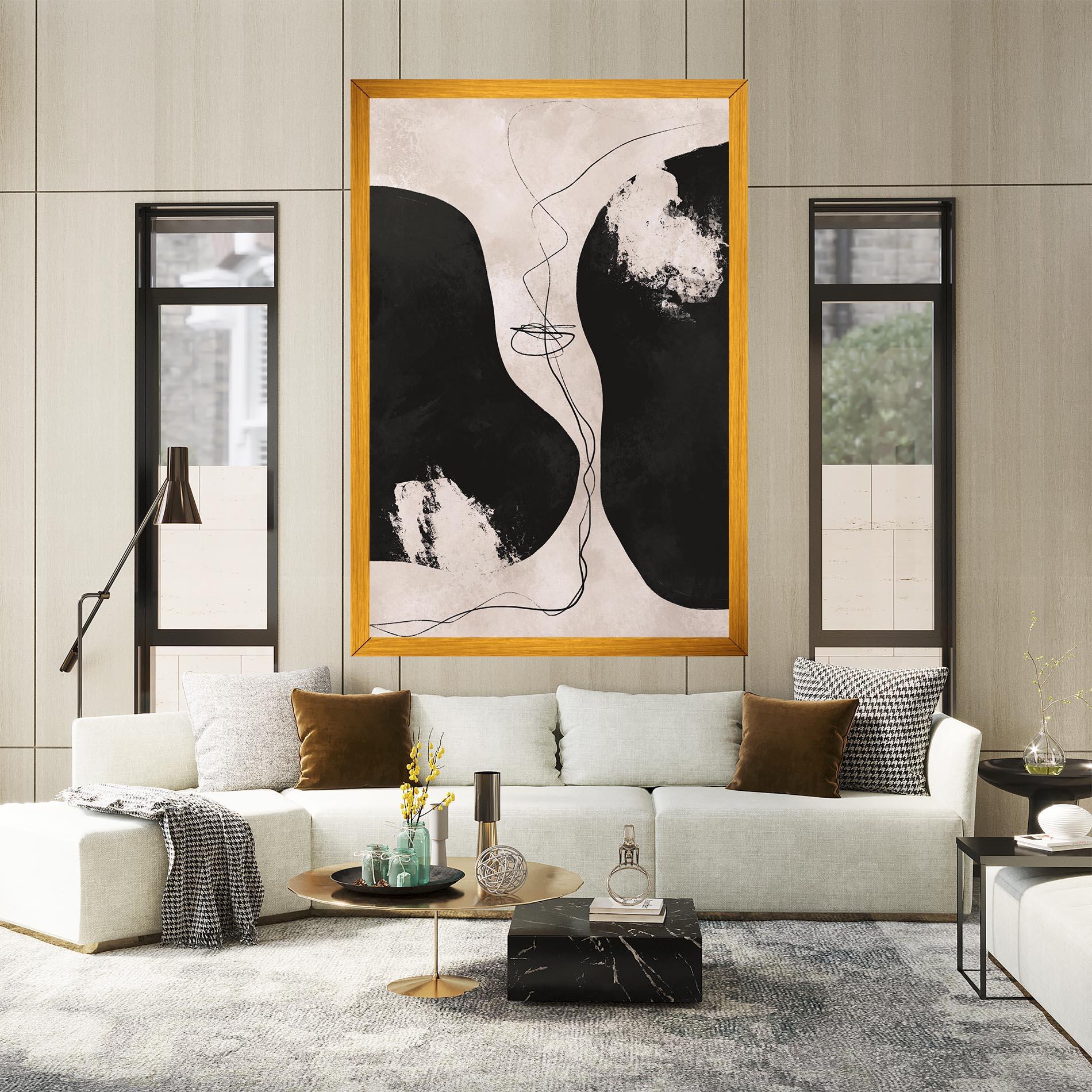 Leinwandbild Modern Brushstrokes mockup 2