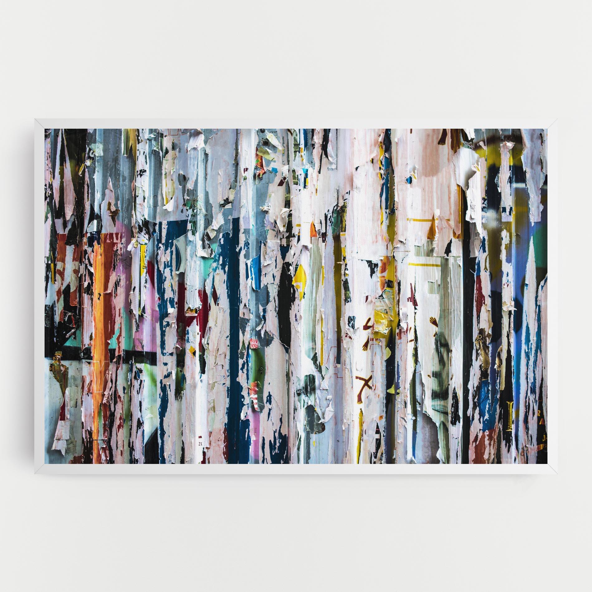 Leinwandbild Abstract Torn Paper mockup 0