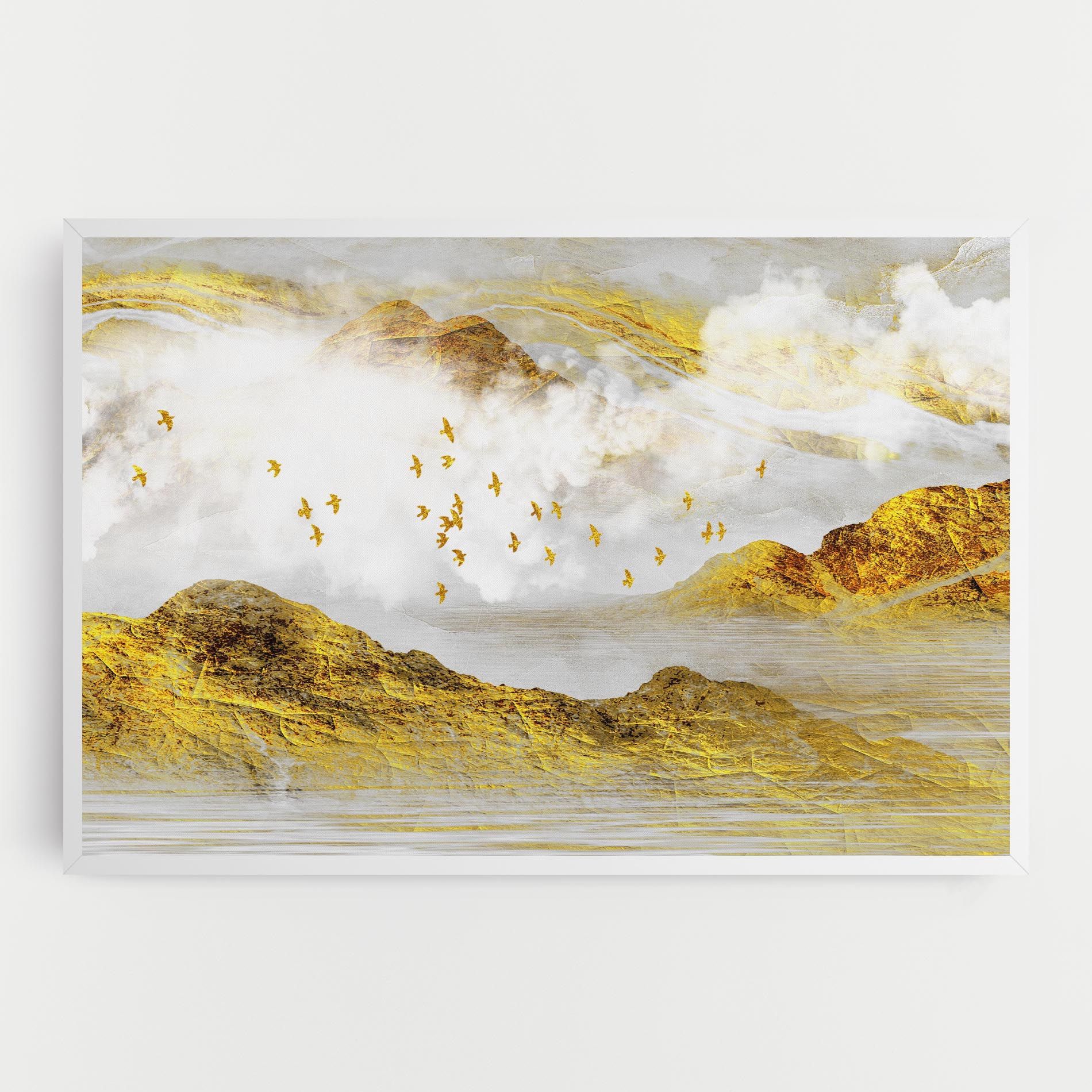 Gold Mountains Abstract mockup 0