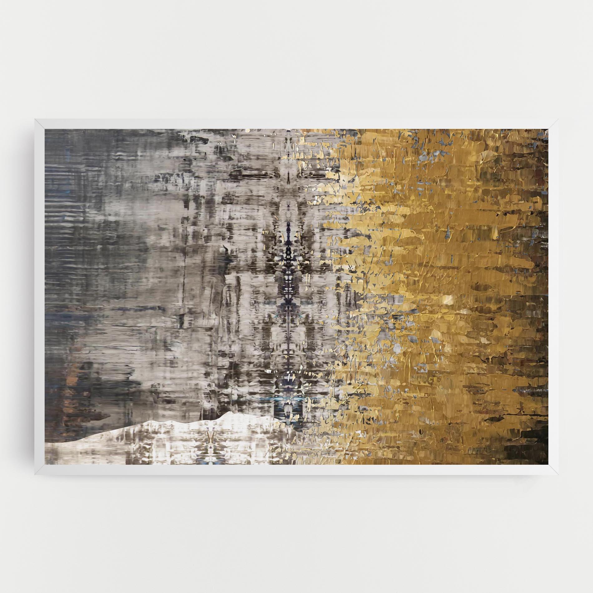 Leinwandbild Gold Oil Paint mockup 0