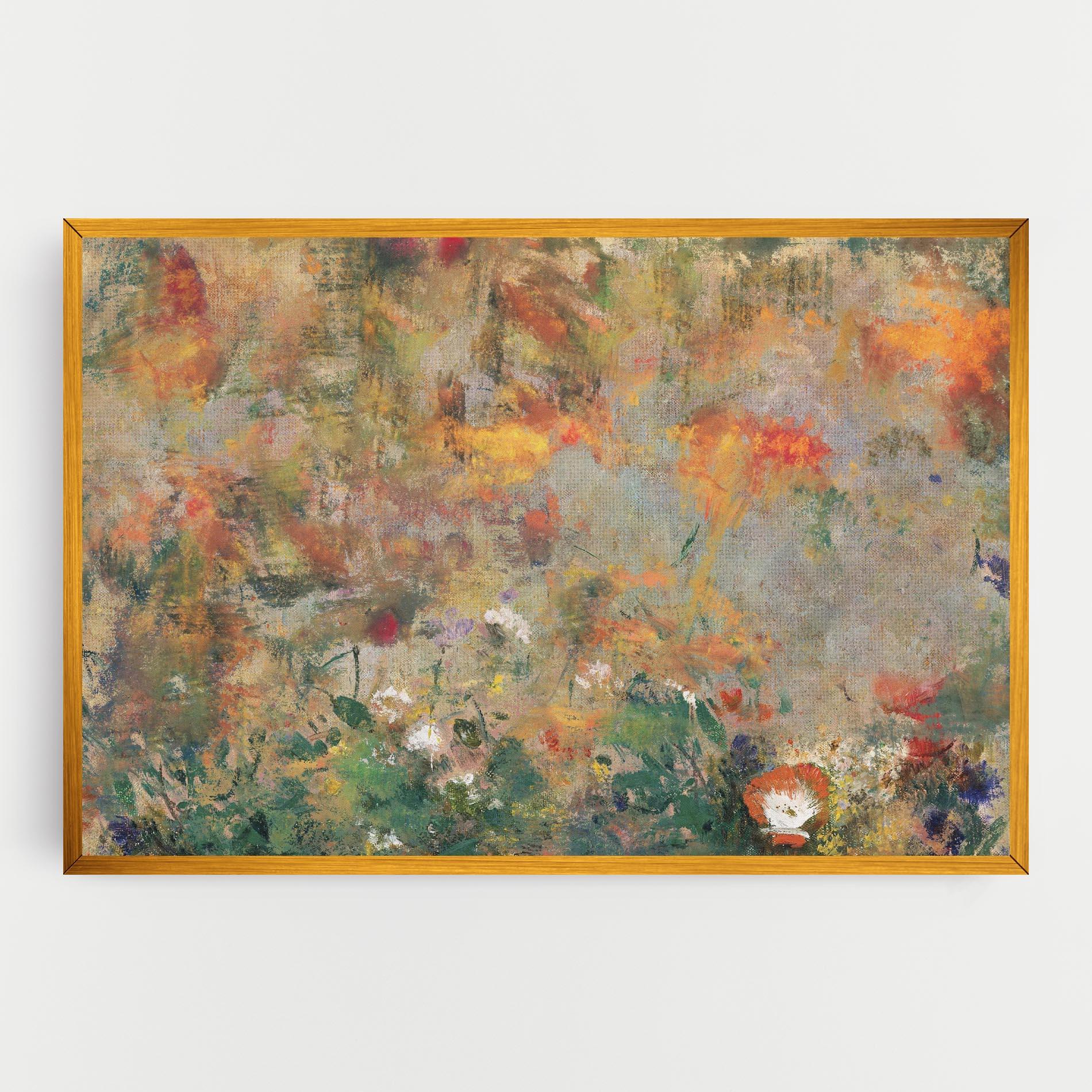 Leinwandbild Abstract Flowers mockup 0