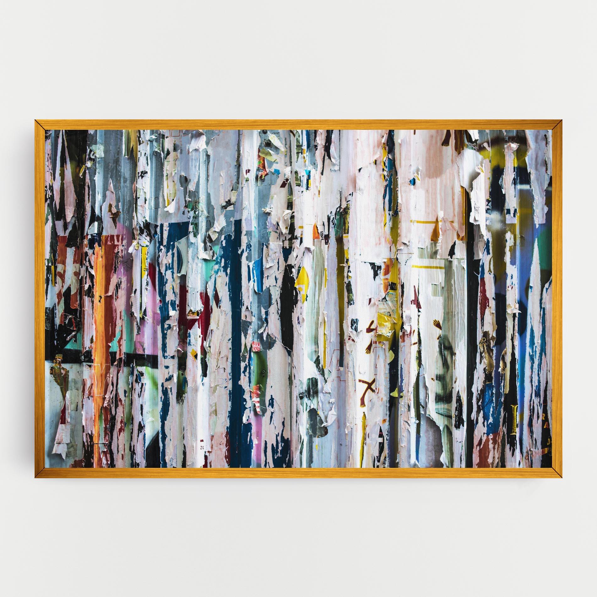 Leinwandbild Abstract Torn Paper mockup 0