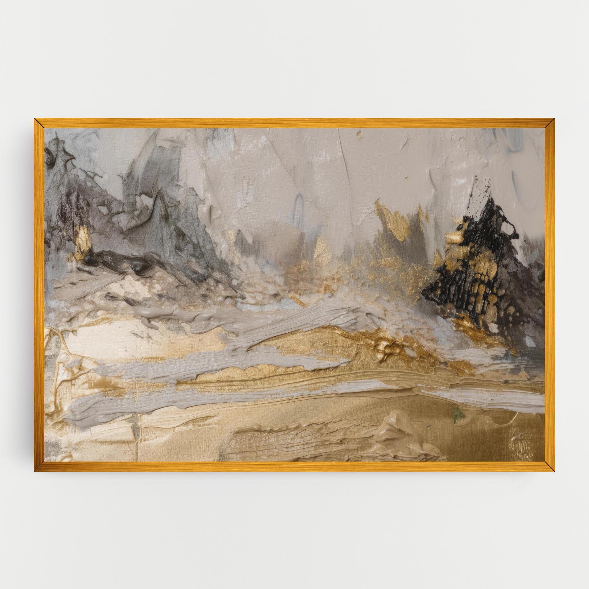 Leinwandbild Abstract White Waves mockup 0