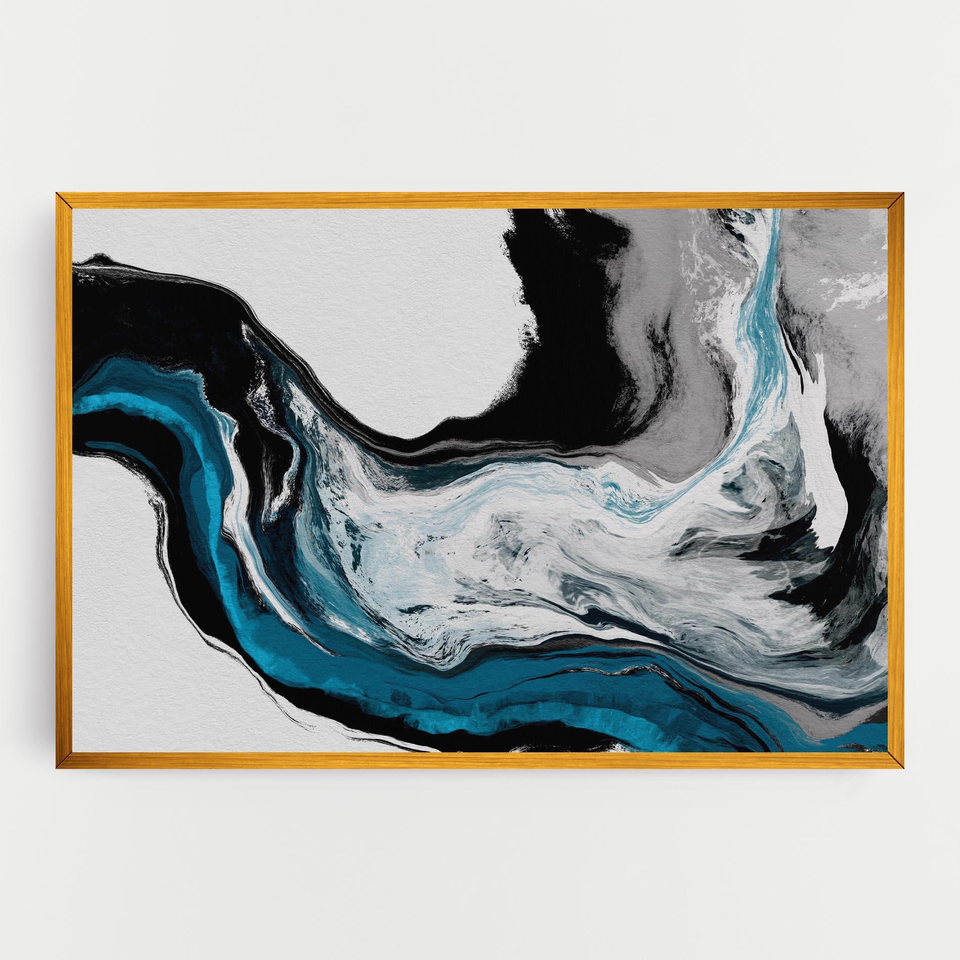 Leinwandbild Beautiful Abstract Wave mockup 0