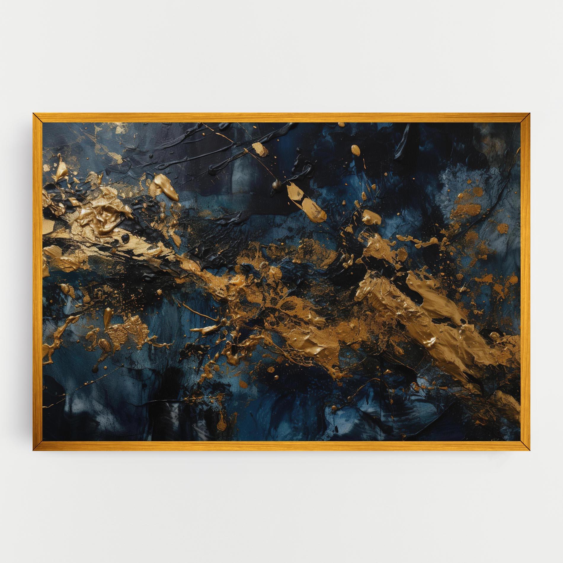 Leinwandbild Gold Explosion mockup 0