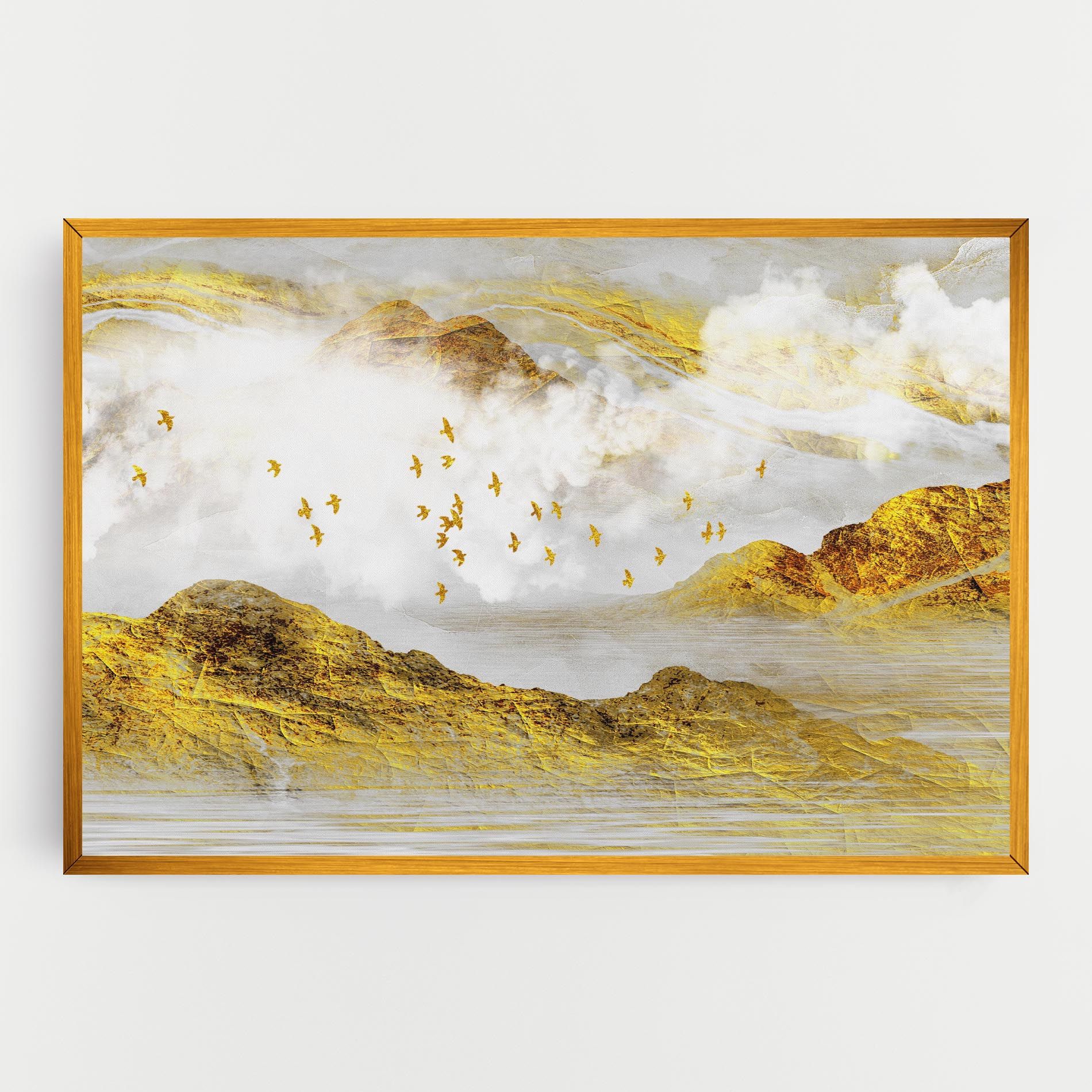 Gold Mountains Abstract mockup 0