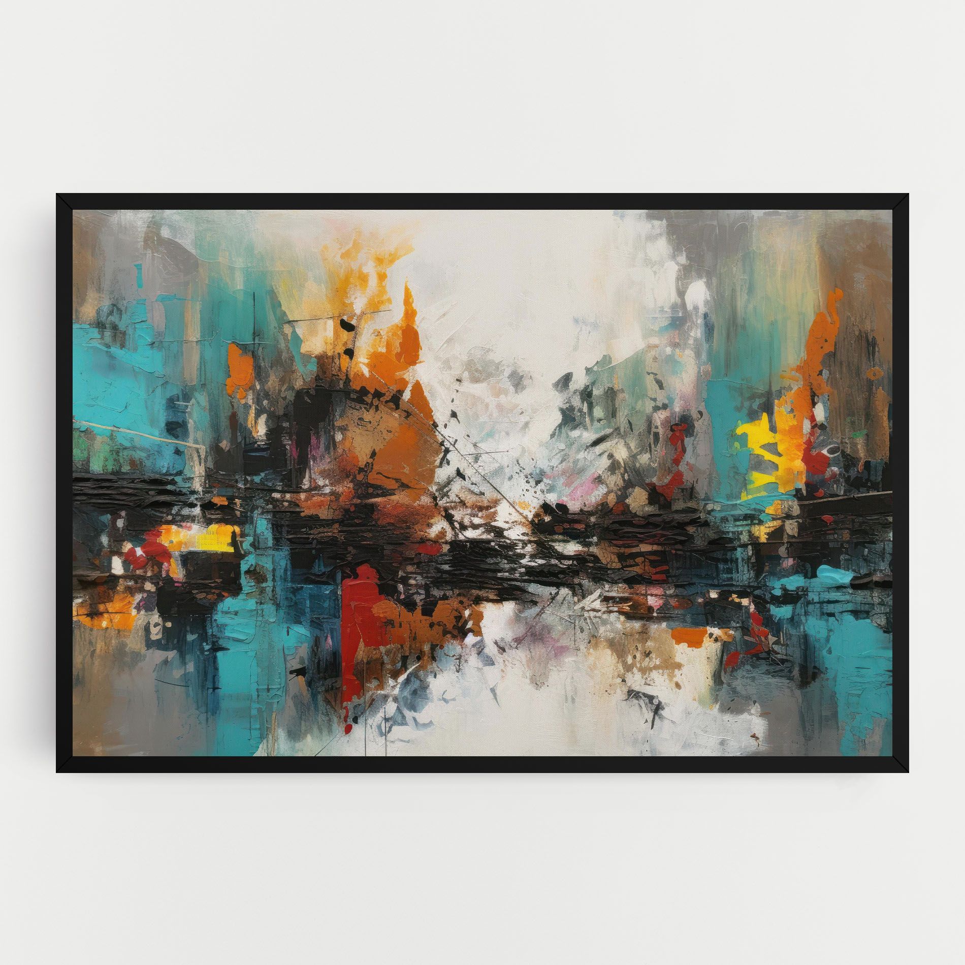 Abstract City Painting mockup 0