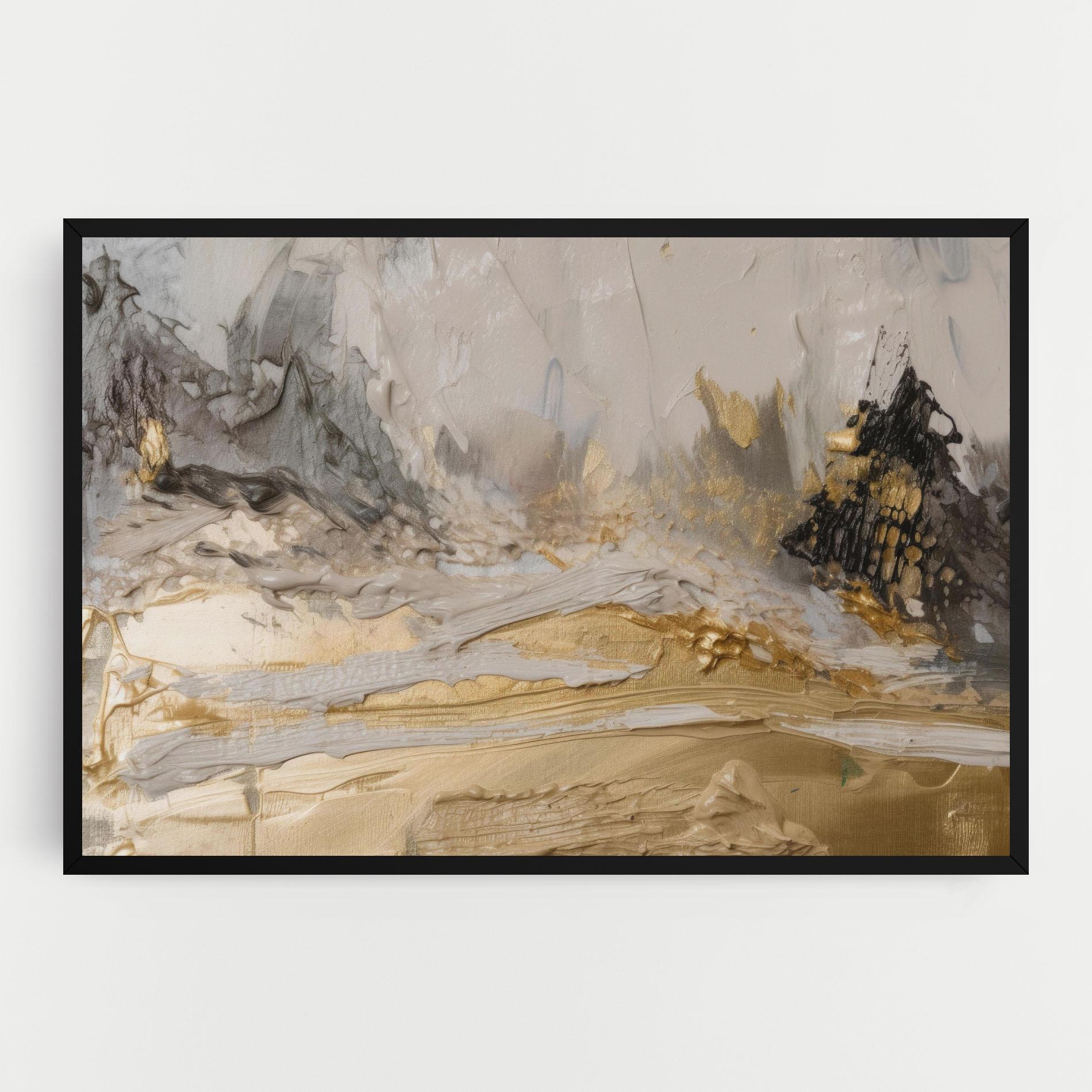 Leinwandbild Abstract White Waves mockup 0