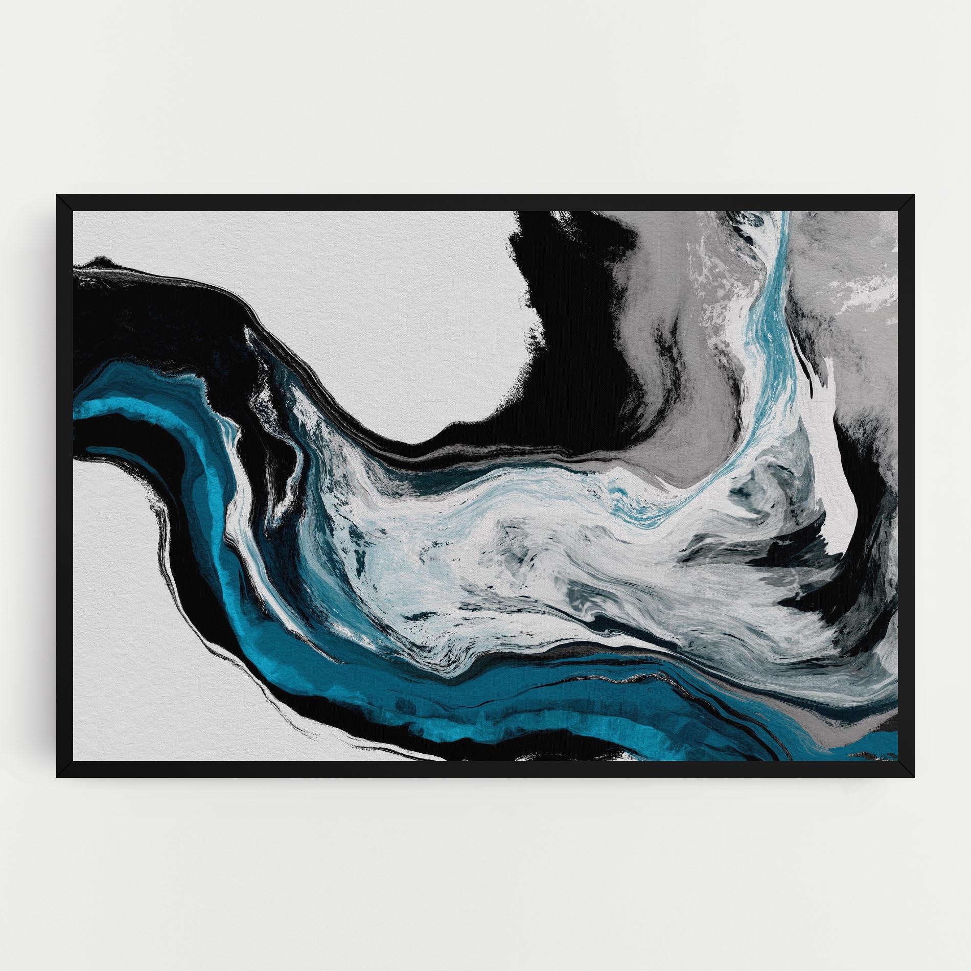 Leinwandbild Beautiful Abstract Wave mockup 0
