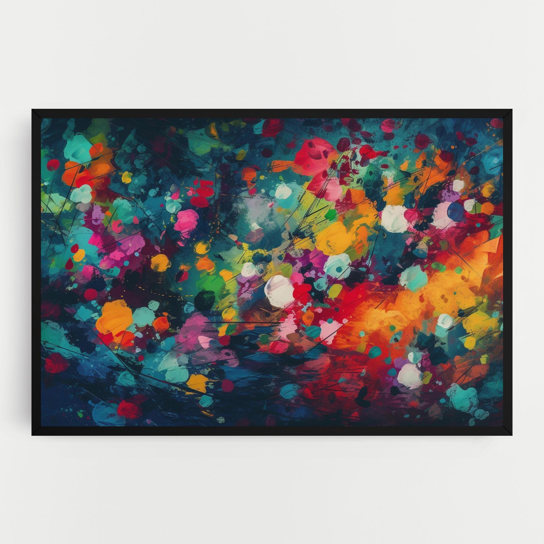 Leinwandbild Colors Blue Background mockup 0